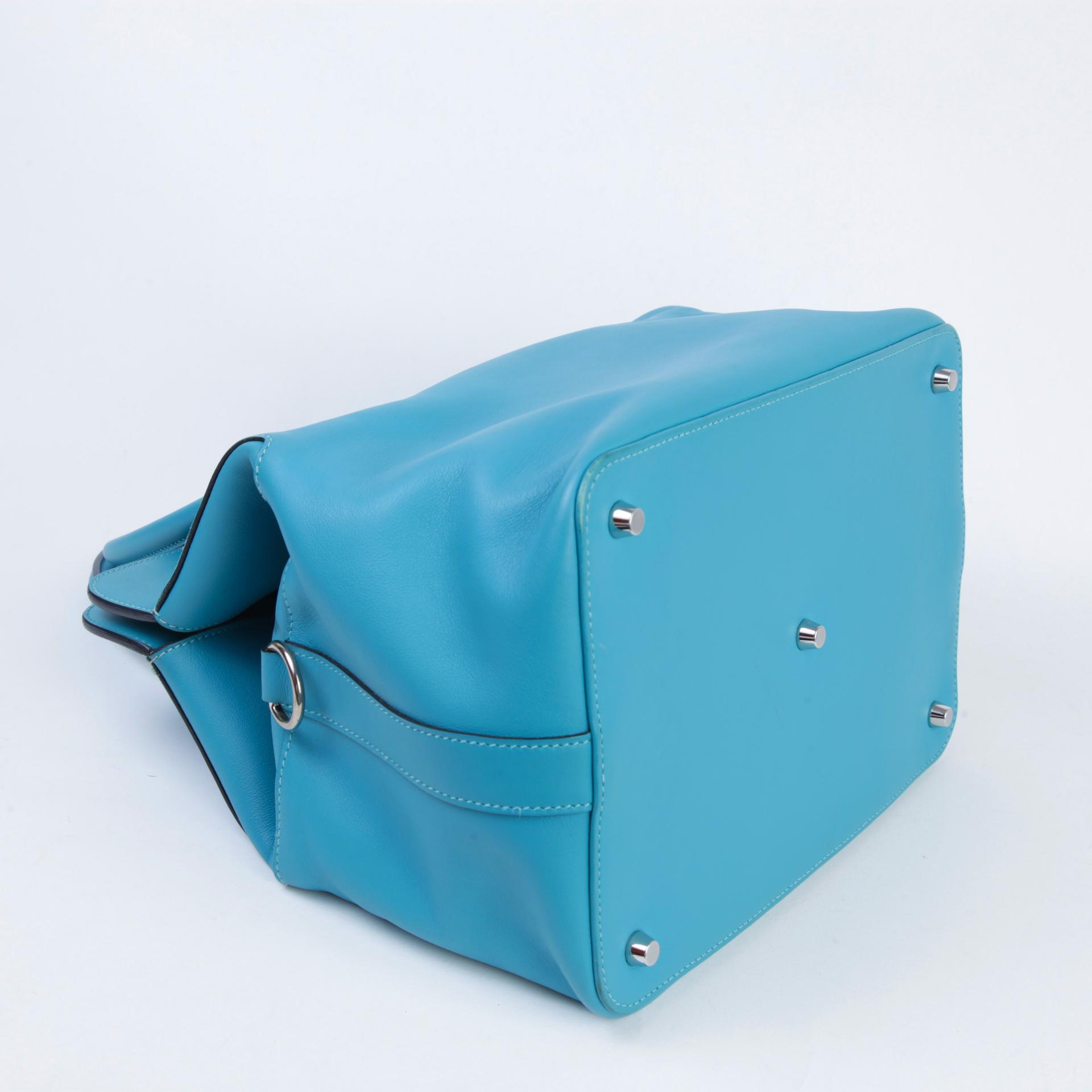 Very Good ( Rank A)  HERMÈS  Toolbox 26 Bleu du Nord (P3) Swift Palladium hardware Square R (2014) - 4