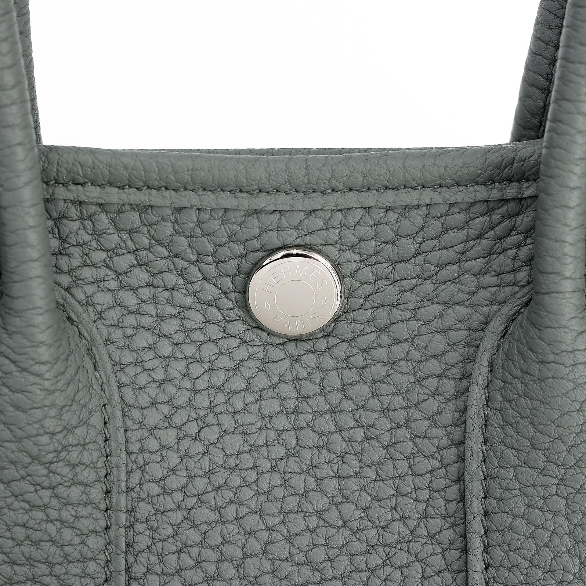 ランク N 新品 HERMÈS エルメス ネオガーデンパーティ ヴェール アマンド (63) ネゴンダ シルバー金具 K刻印 - 11