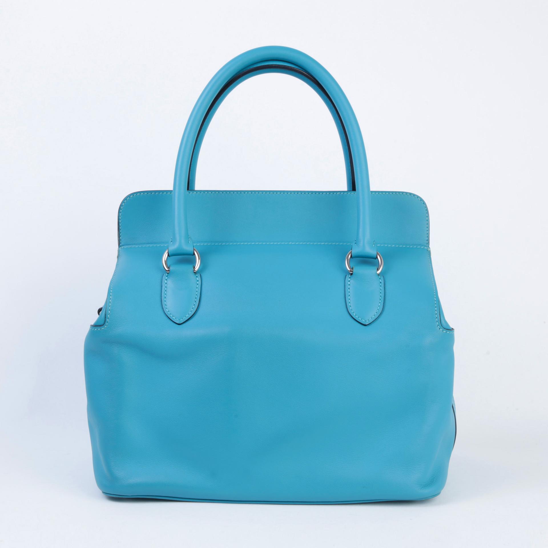 Very Good ( Rank A)  HERMÈS  Toolbox 26 Bleu du Nord (P3) Swift Palladium hardware Square R (2014) - 2