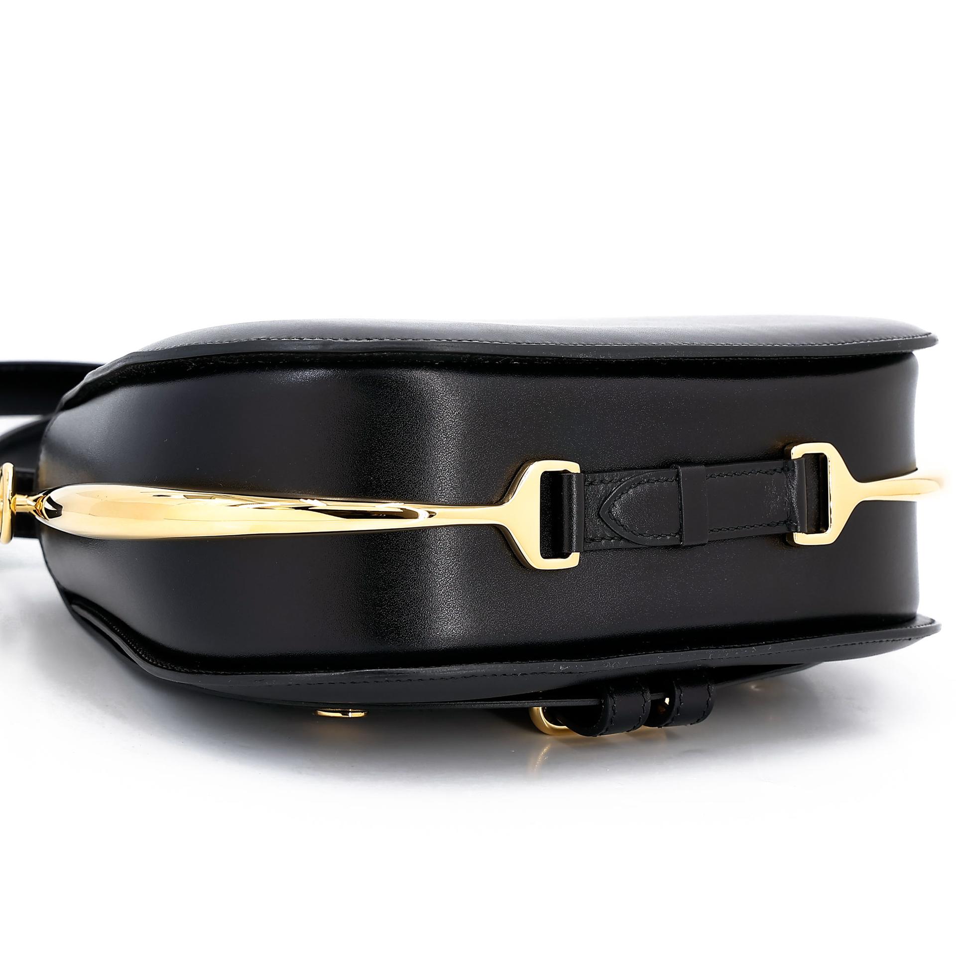 Excellent ( Rank SA ) HERMÈS Passe Guide Noir (89) Box-calf Gold hardware Square Q (2013) - 11
