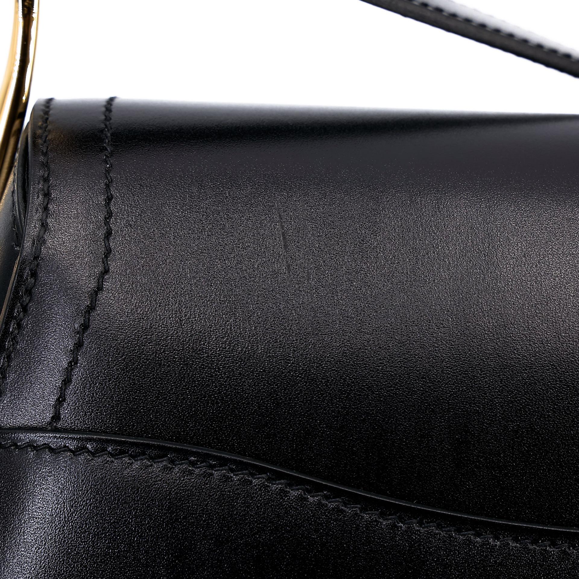 Excellent ( Rank SA ) HERMÈS Passe Guide Noir (89) Box-calf Gold hardware Square Q (2013) - 14