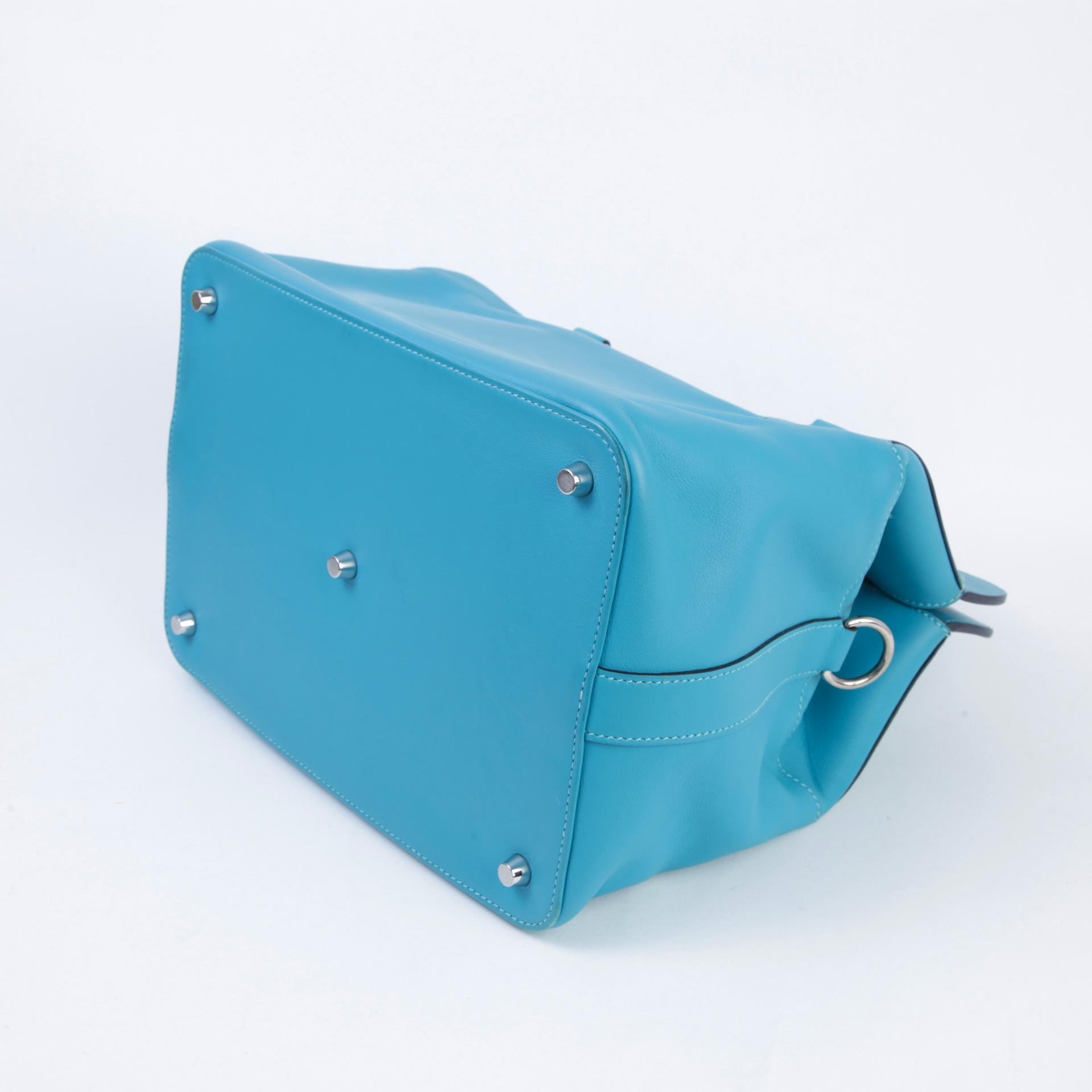 Very Good ( Rank A)  HERMÈS  Toolbox 26 Bleu du Nord (P3) Swift Palladium hardware Square R (2014) - 7