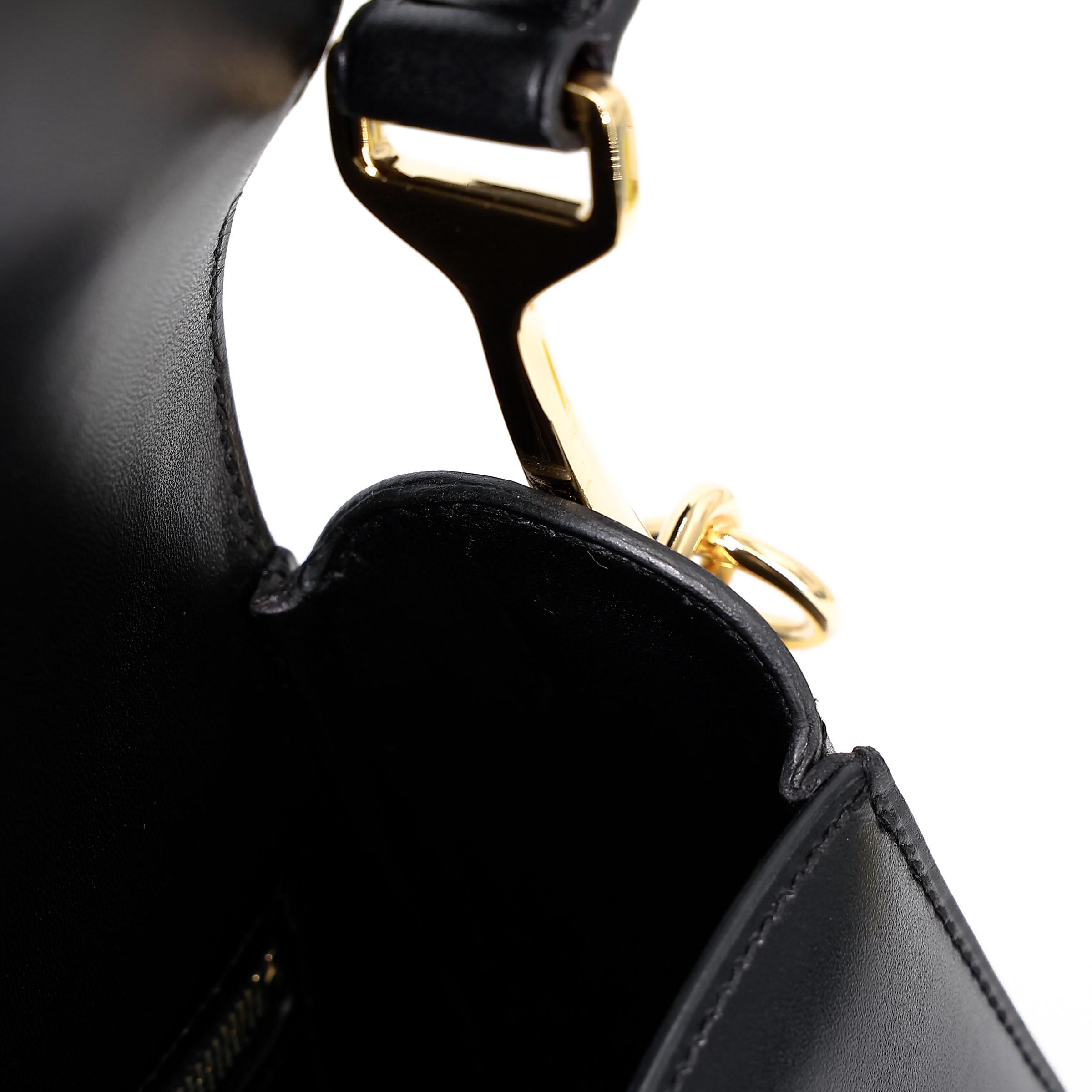 ランク SA HERMÈS エルメス パスパス 35 ブラック (89) ボックスカーフ ゴールド金具 □Q刻印 - 28