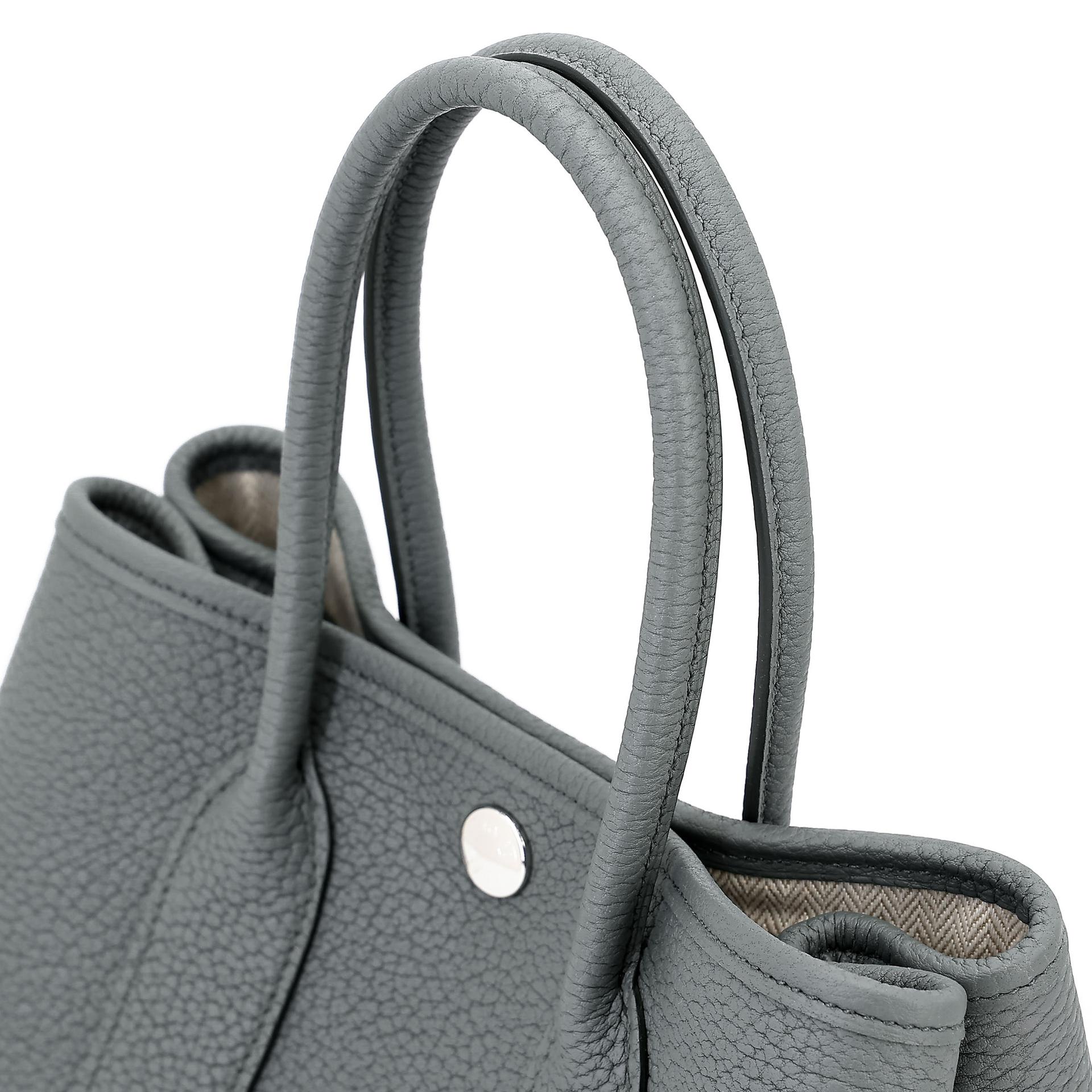ランク N 新品 HERMÈS エルメス ネオガーデンパーティ ヴェール アマンド (63) ネゴンダ シルバー金具 K刻印 - 5