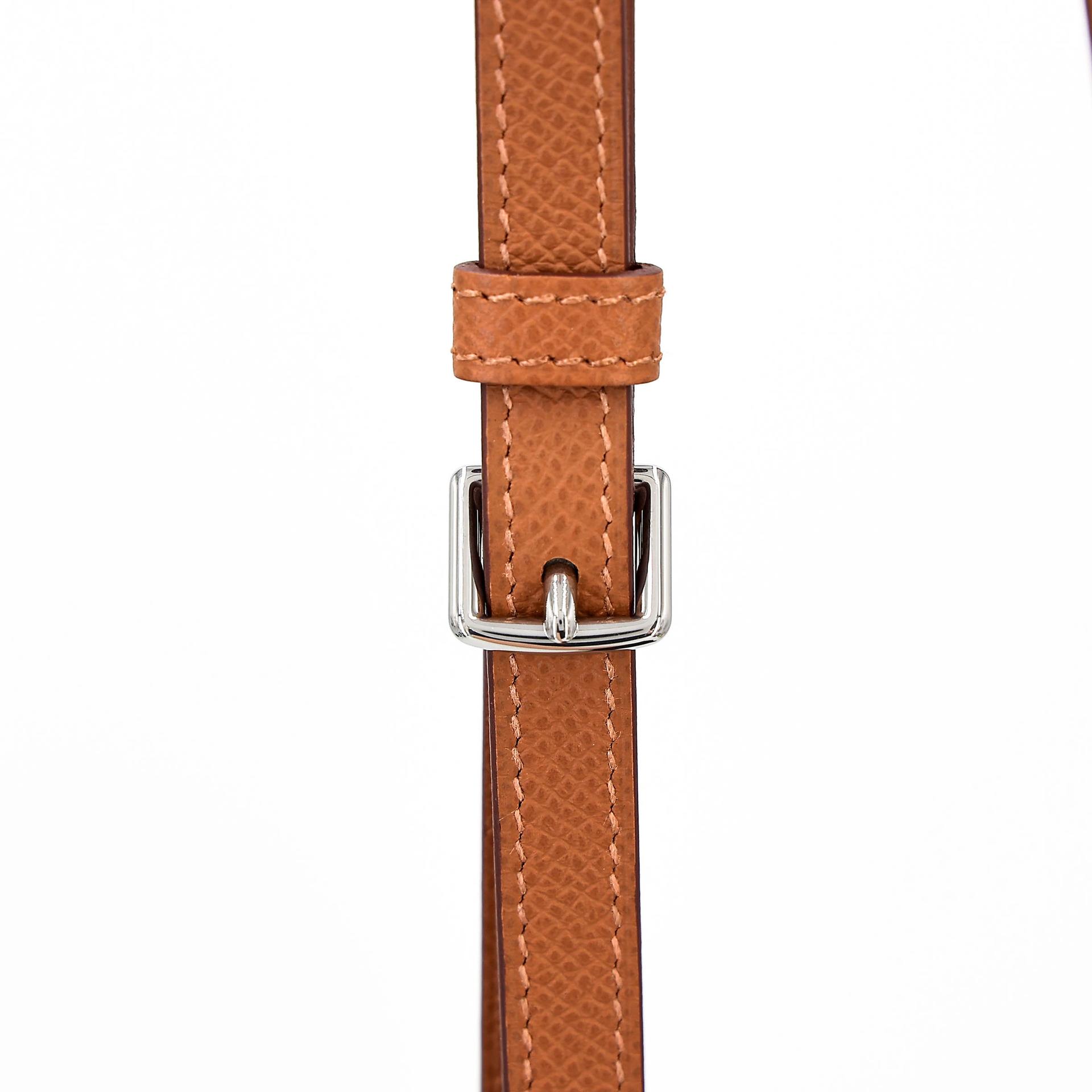 Brand New ( Rank N )  HERMÈS  Kelly Multipocket To Go Pouch Gold (37) Epsom Palladium hardware W (2024) - 6
