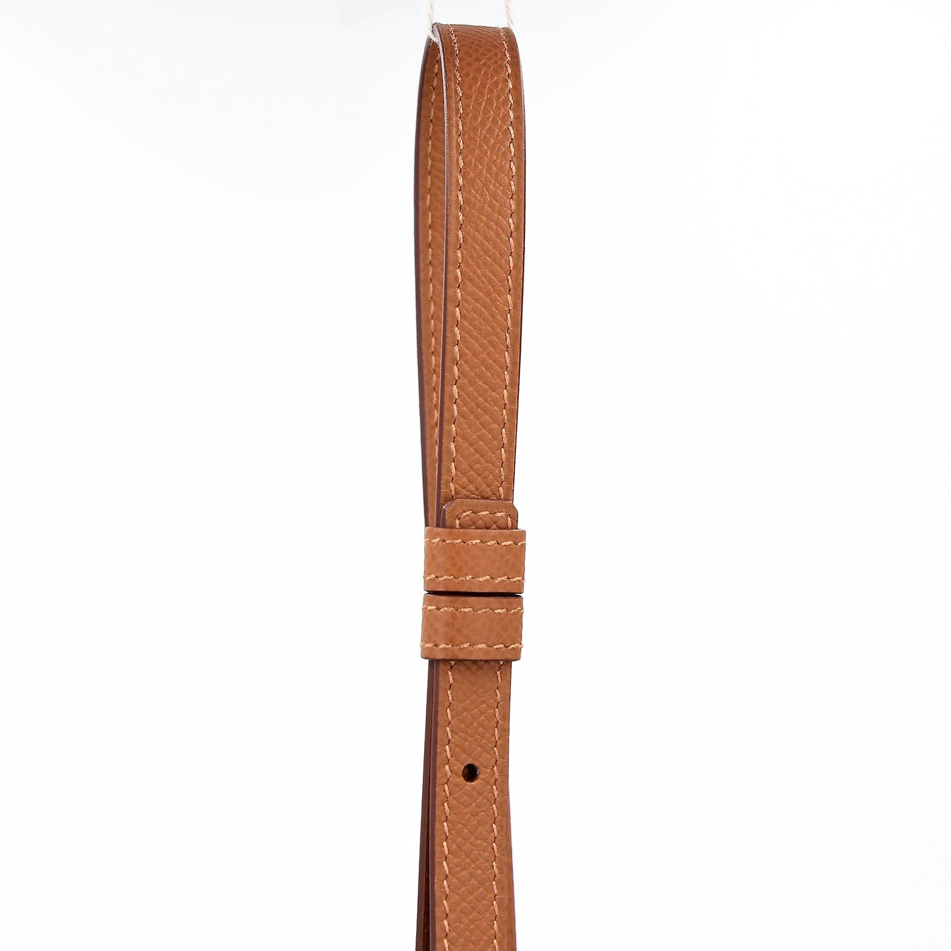 Brand New ( Rank N )  HERMÈS  Kelly Multipocket To Go Pouch Gold (37) Epsom Palladium hardware W (2024) - 5
