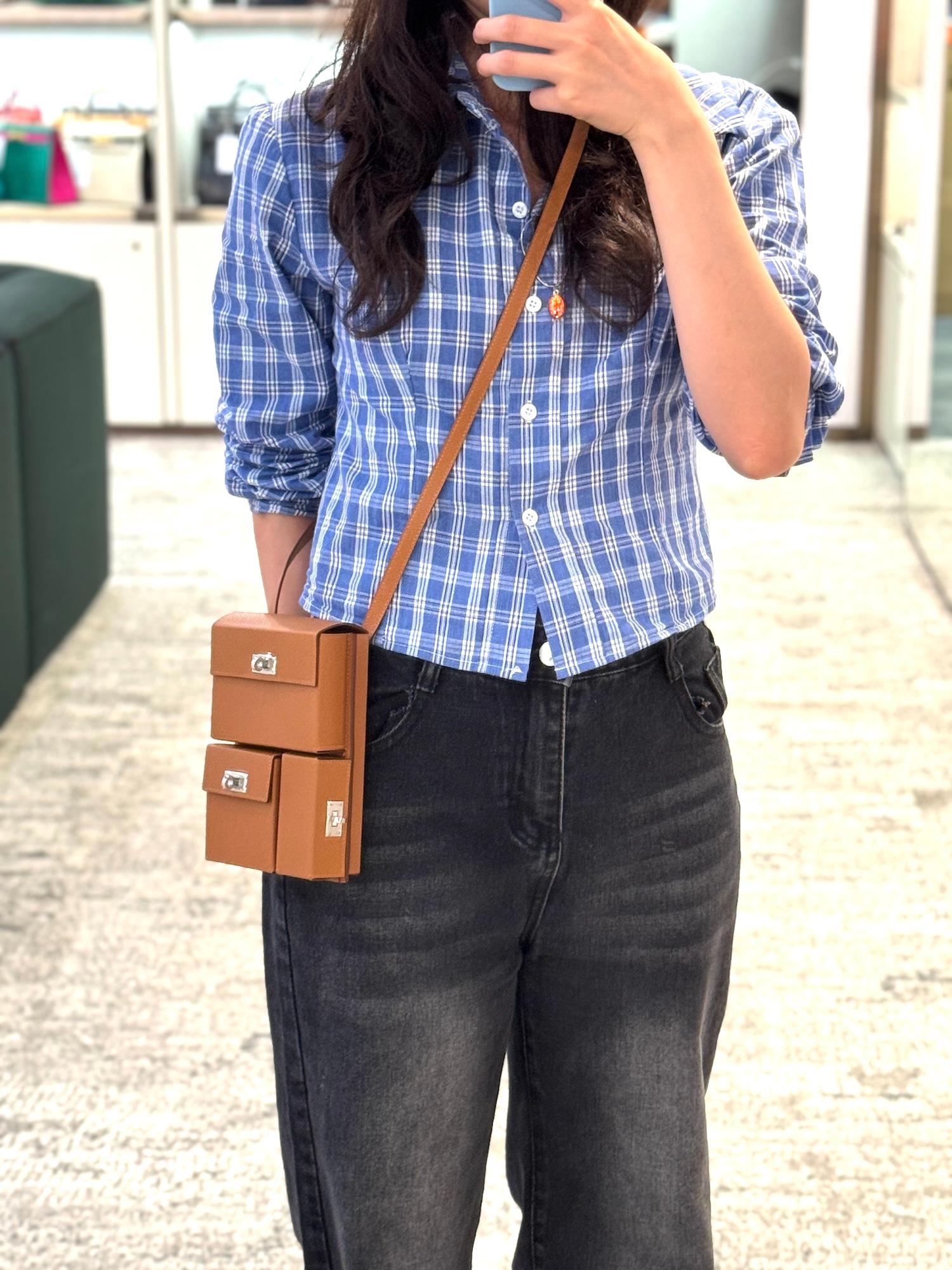 Brand New ( Rank N )  HERMÈS  Kelly Multipocket To Go Pouch Gold (37) Epsom Palladium hardware W (2024) - 3