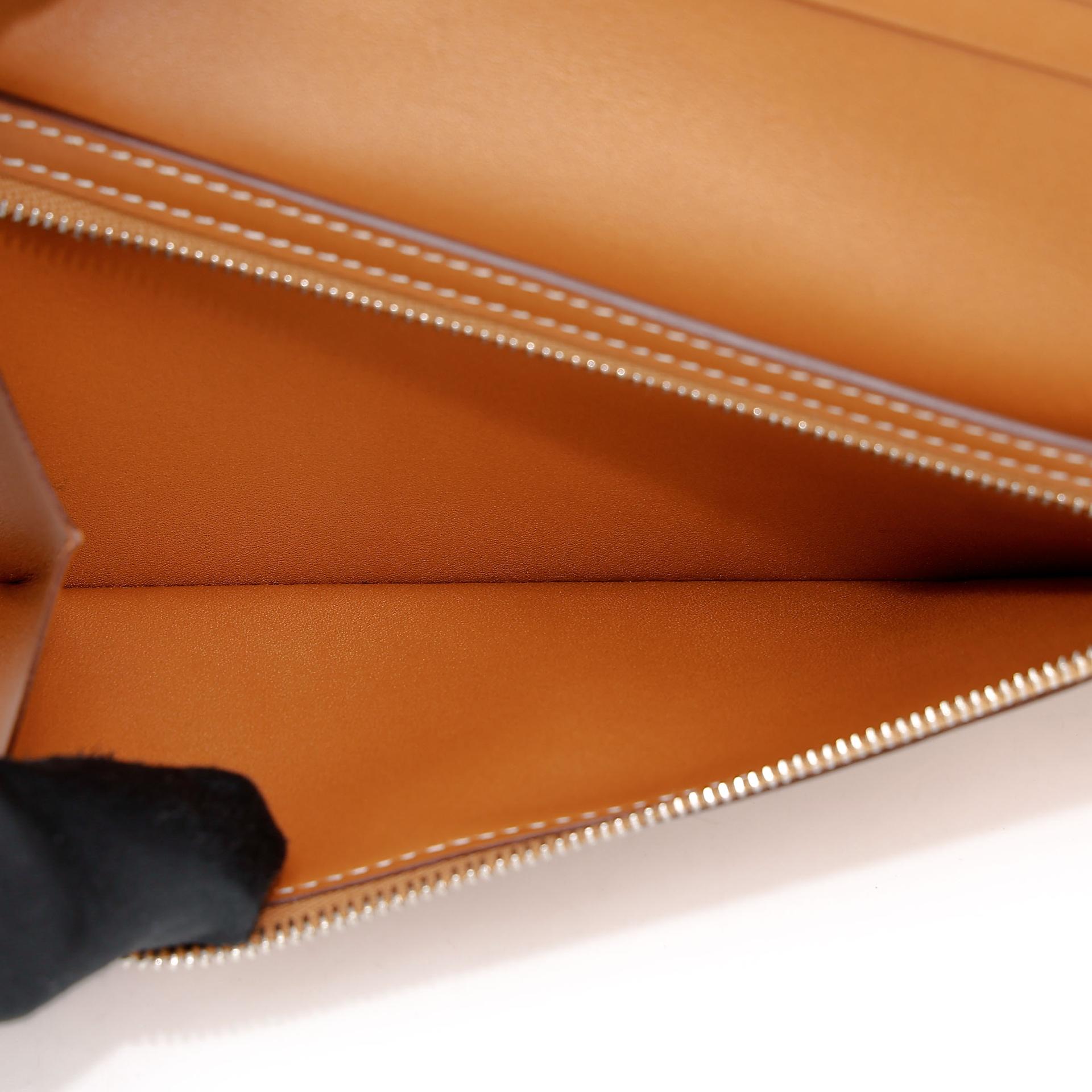 Excellent ( Rank SA )  HERMÈS  Bearn Souffle wallet Natural Sable (21) Butler Palladium hardware X (2016) - 22