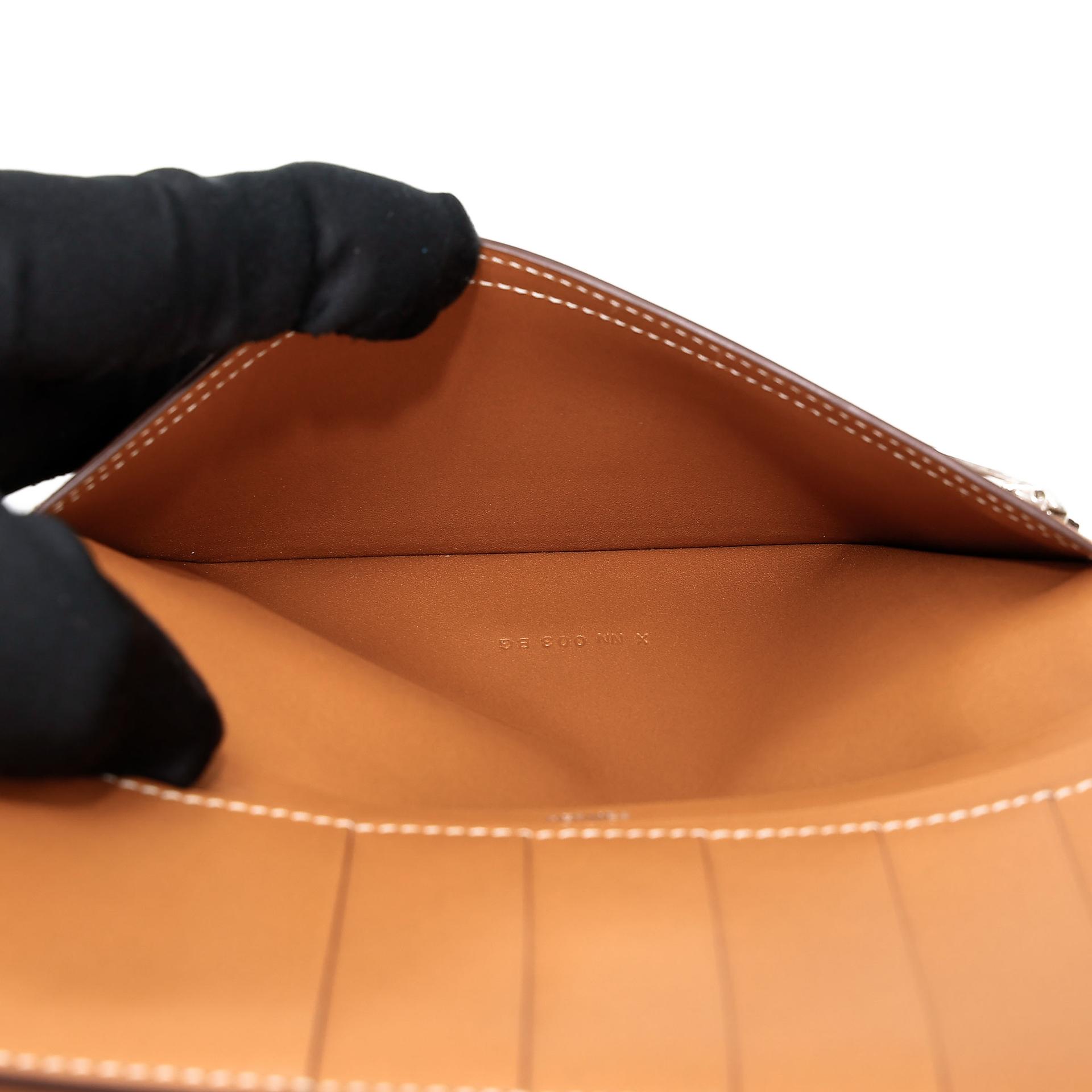 Excellent ( Rank SA )  HERMÈS  Bearn Souffle wallet Natural Sable (21) Butler Palladium hardware X (2016) - 20