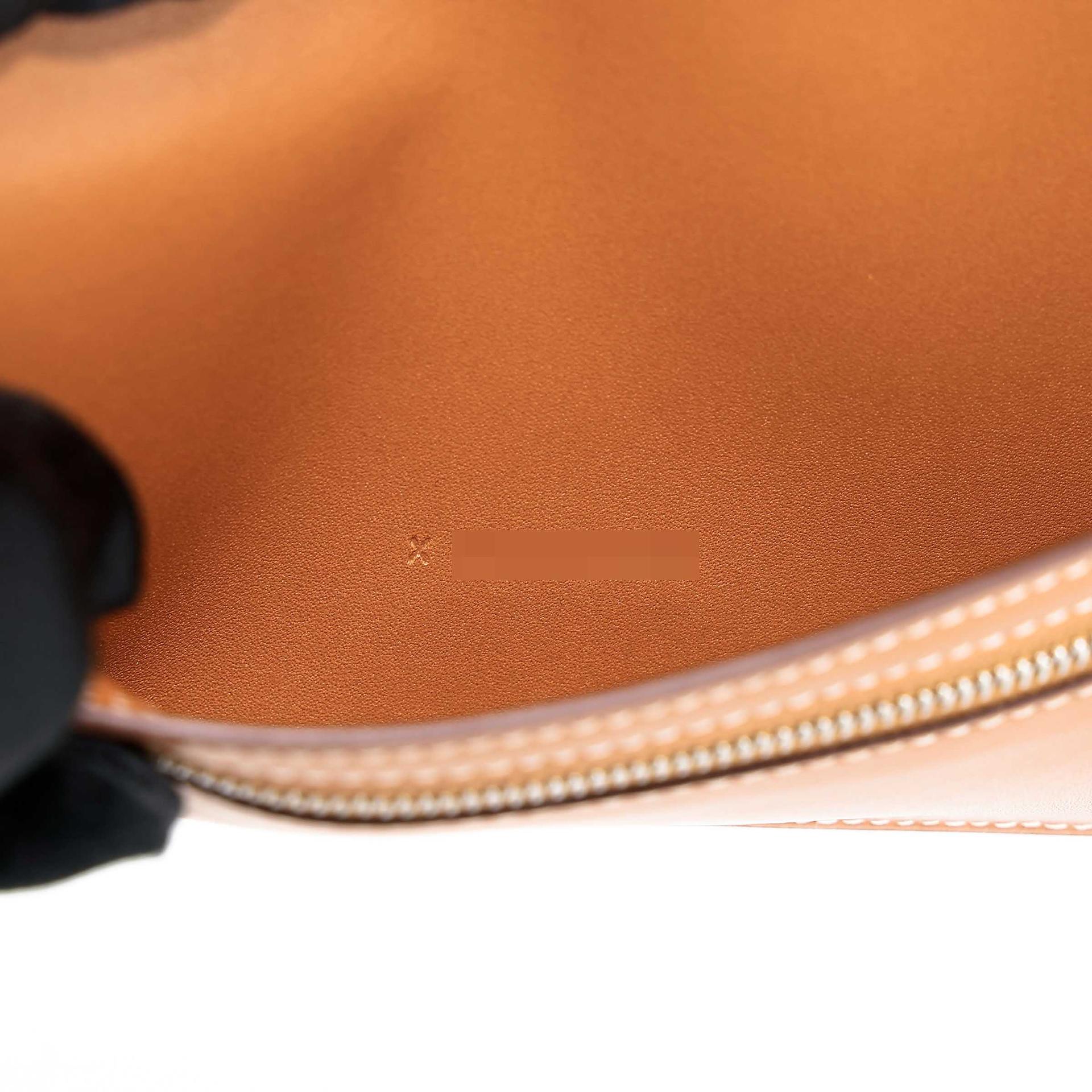 Excellent ( Rank SA )  HERMÈS  Bearn Souffle wallet Natural Sable (21) Butler Palladium hardware X (2016) - 15