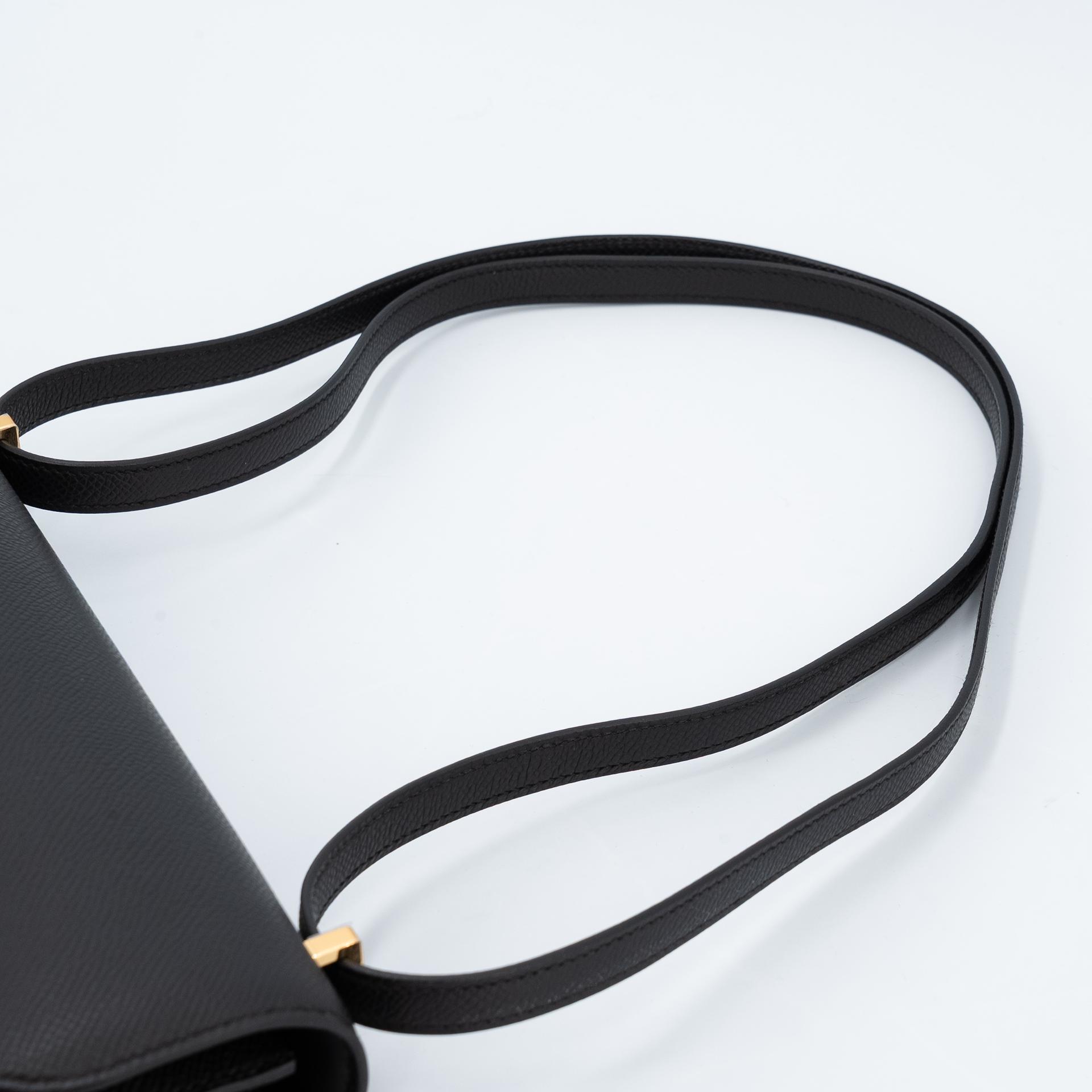 Brand New ( Rank N ) HERMÈS Constance Elan Noir (89) Epsom Gold hardware W (2024) - 4