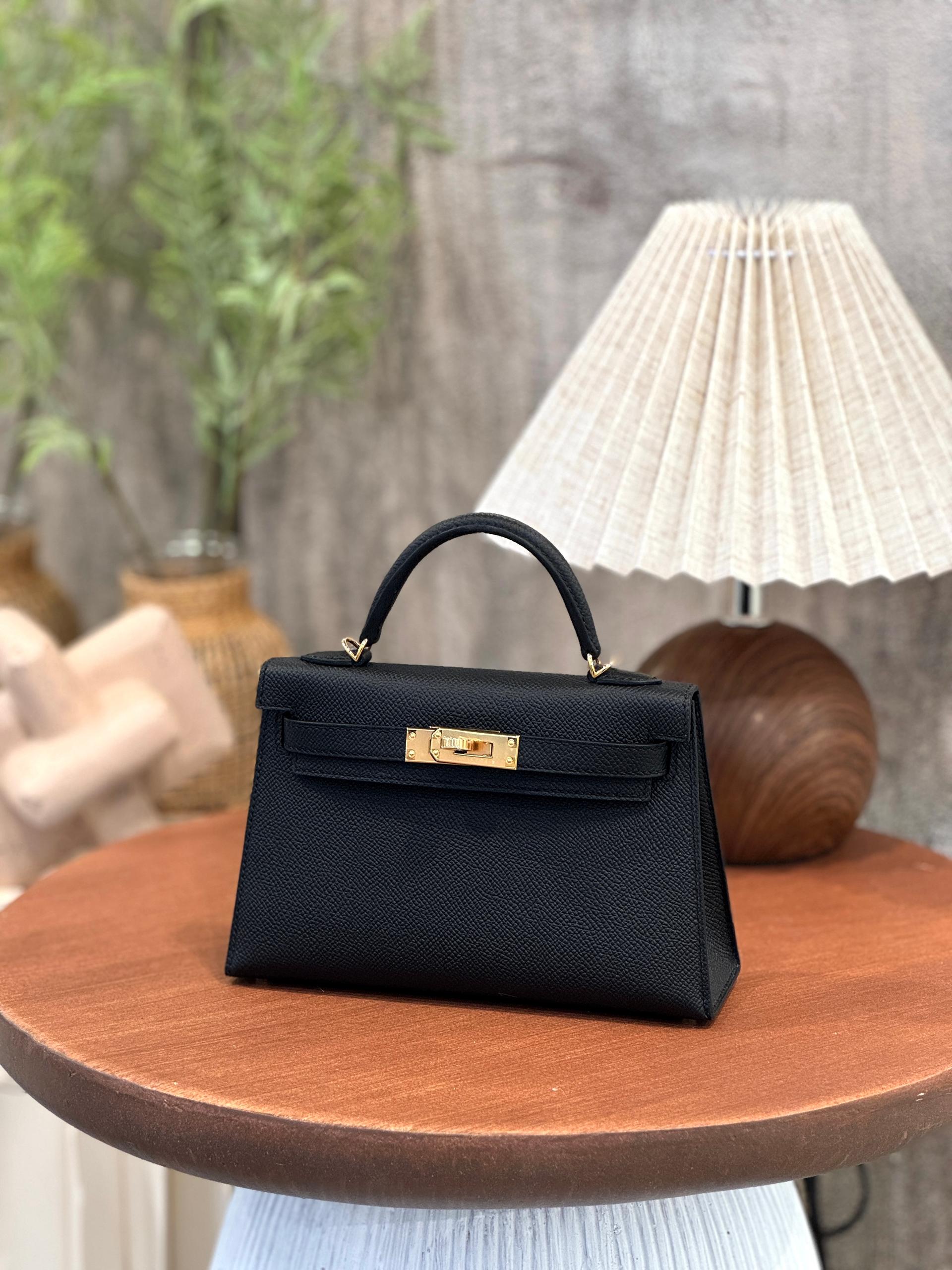 全新 HERMÈS 爱马仕 Mini Kelly 二代 89 黑色 Noir (Black) Epsom牛皮 金扣 K刻 2025年 - 3