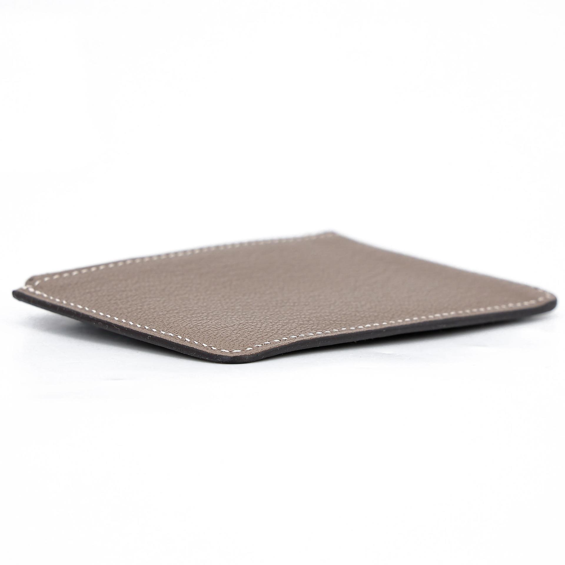 Excellent ( Rank SA ) HERMÈS Roulis Slim Etoupe (18) Chevre Permabrass hardware B (2023) - 19