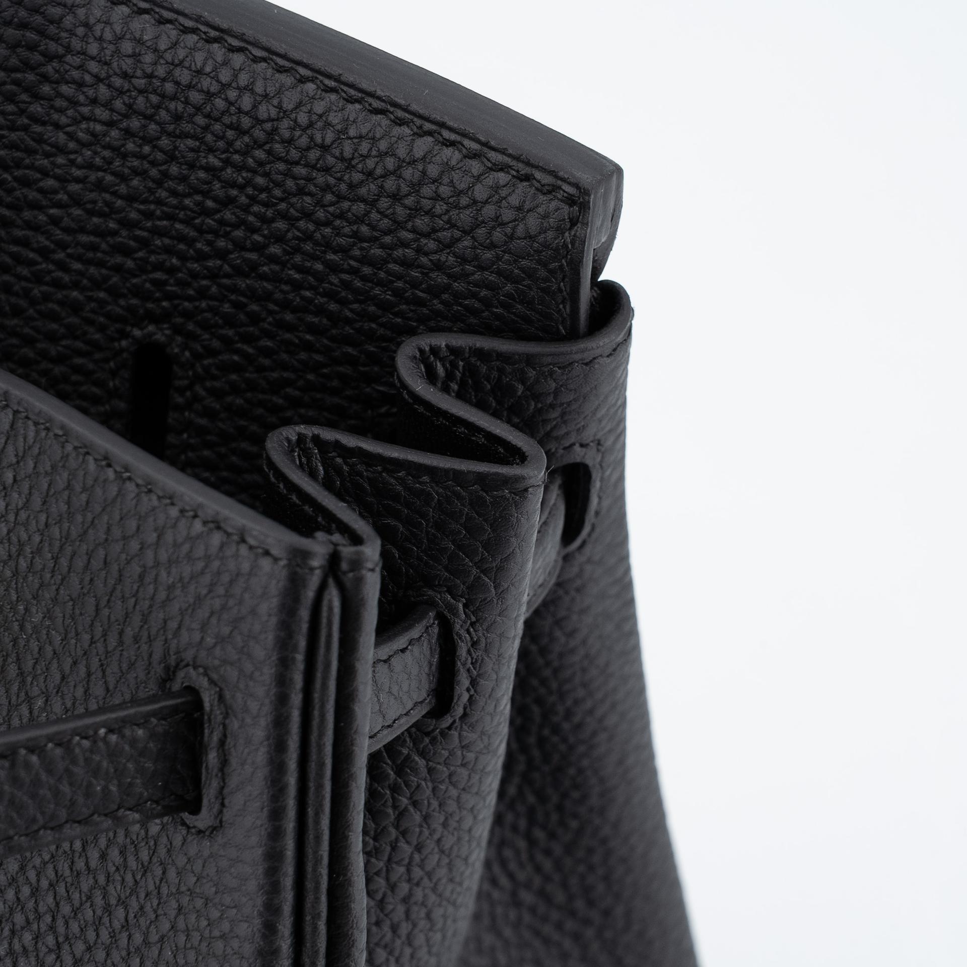 Brand New ( Rank N ) HERMÈS Birkin 25 Noir (89) Togo Gold hardware K (2025) - 13