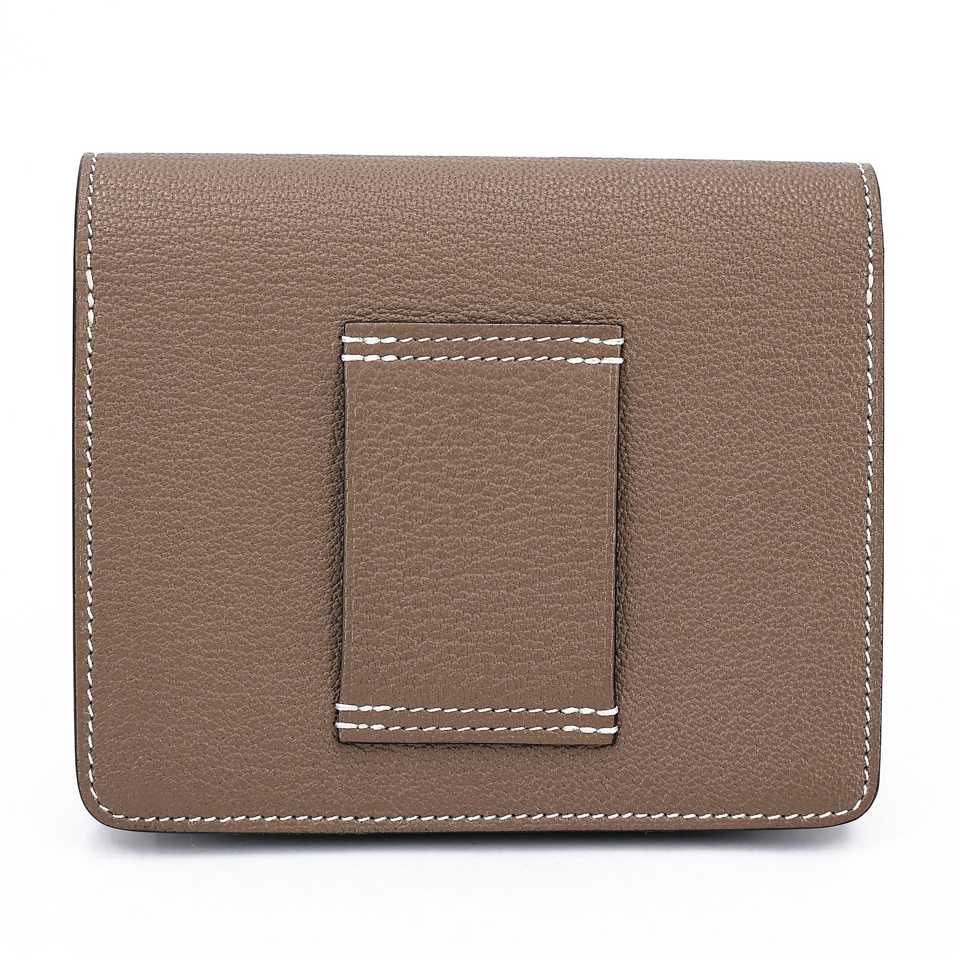 Excellent ( Rank SA ) HERMÈS Roulis Slim Etoupe (18) Chevre Permabrass hardware B (2023) - 2