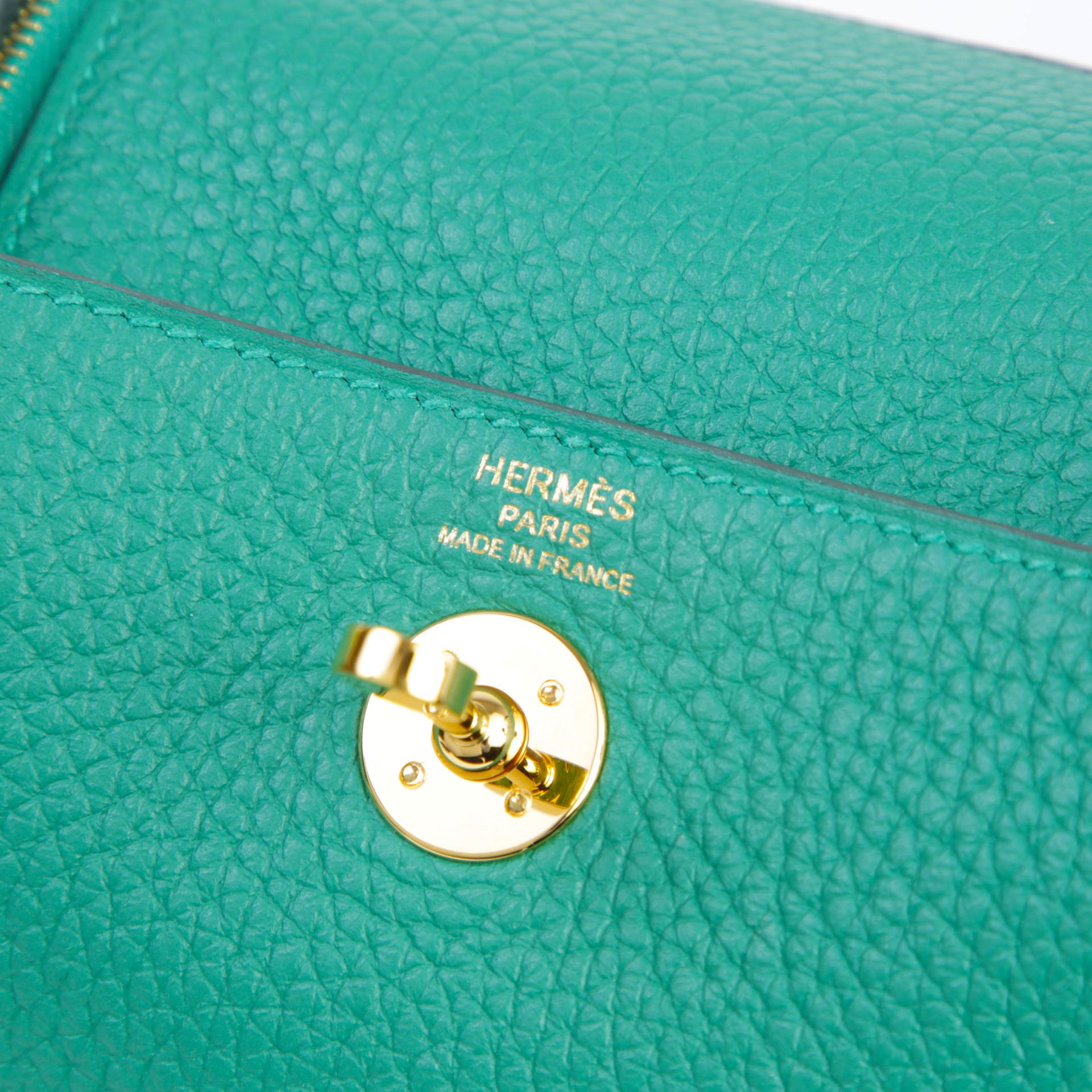 ランク A HERMÈS エルメス ミニリンディ2 ヴェールヴェルティゴ (U4) トリヨン ゴールド金具 W刻印 (2024) - 8