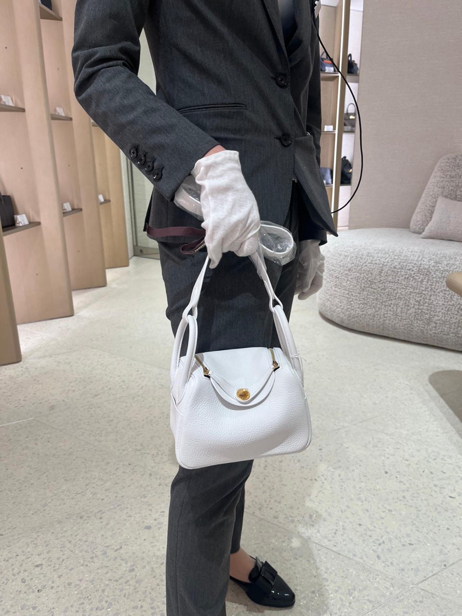 ランク N 新品  HERMÈS エルメス  ミニリンディ2 ニューホワイト (0U) トリヨン ゴールド金具 W刻印 - 12