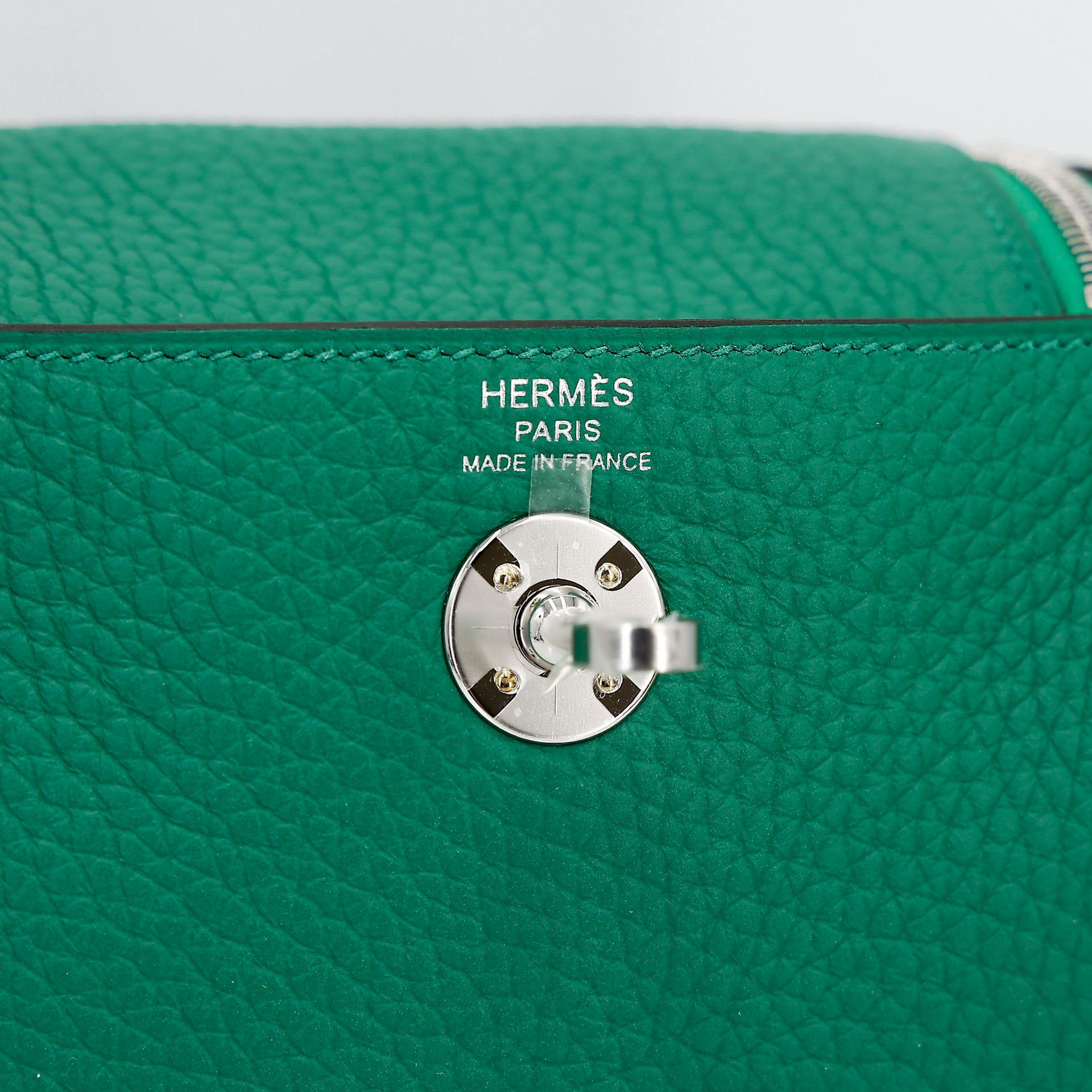 ランク N 新品 HERMÈS エルメス ミニリンディ2 ヴェールヴェルティゴ (U4) トリヨン シルバー金具 W刻印 (2024) - 12