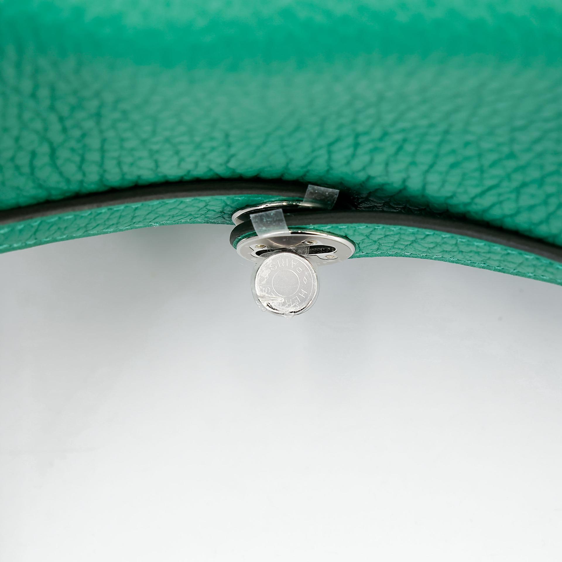 ランク N 新品 HERMÈS エルメス ミニリンディ2 ヴェールヴェルティゴ (U4) トリヨン シルバー金具 W刻印 (2024) - 11