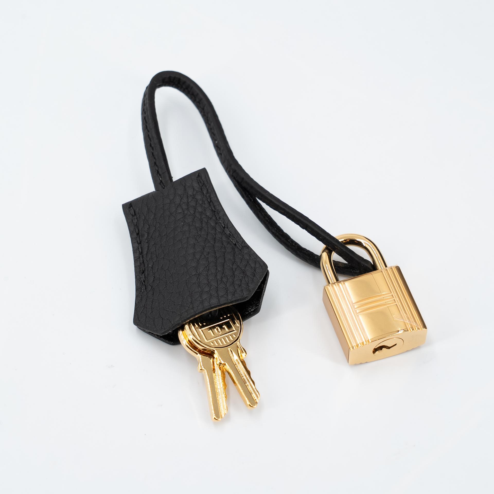 Brand New ( Rank N ) HERMÈS Birkin 25 Noir (89) Togo Gold hardware K (2025) - 16
