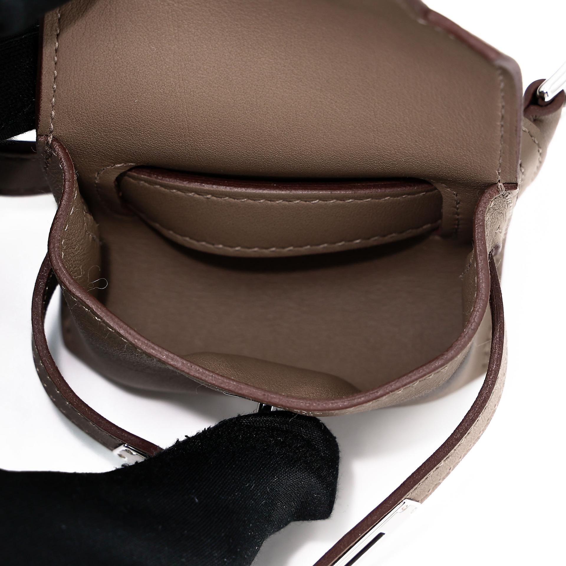 Brand New ( Rank N ) HERMÈS Kelly Moove Etoupe (18) Swift Palladium hardware W (2024) - 28