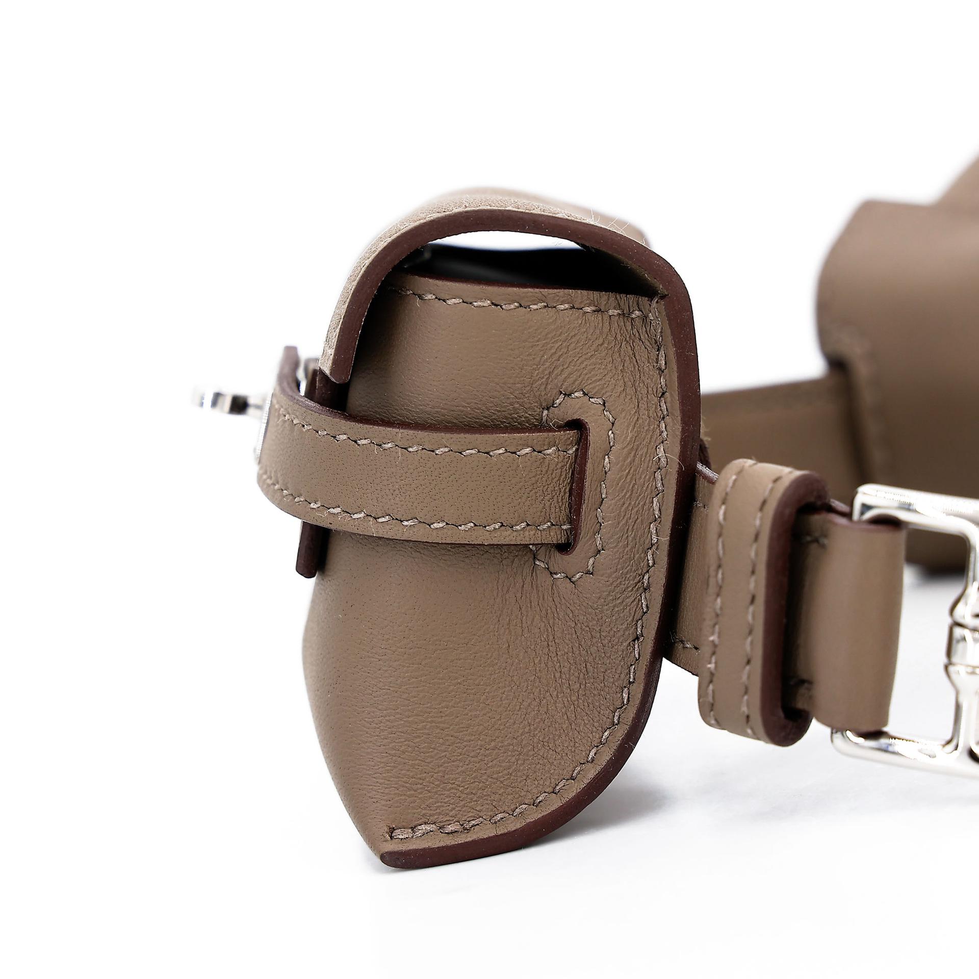 Brand New ( Rank N ) HERMÈS Kelly Moove Etoupe (18) Swift Palladium hardware W (2024) - 21