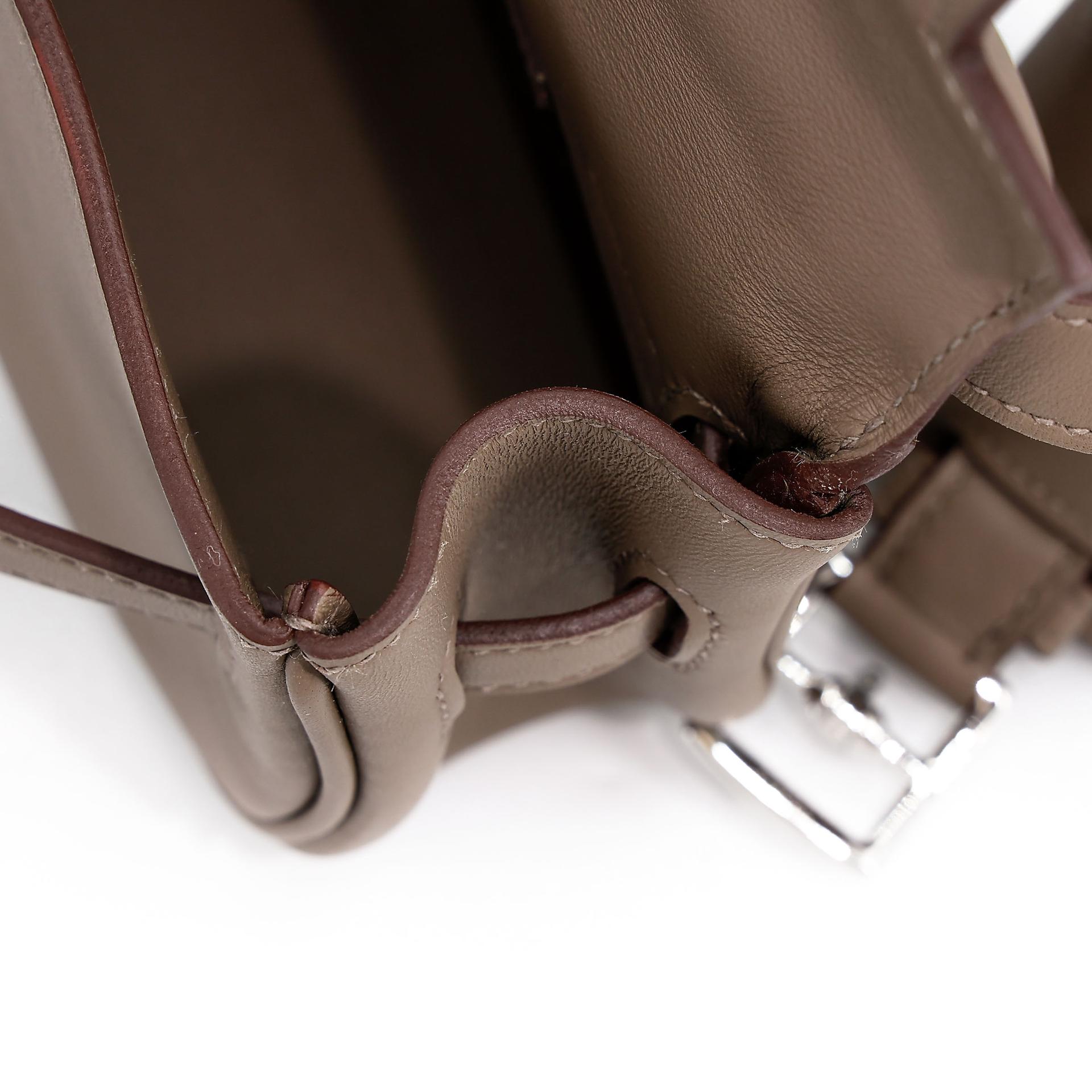 Brand New ( Rank N ) HERMÈS Kelly Moove Etoupe (18) Swift Palladium hardware W (2024) - 16