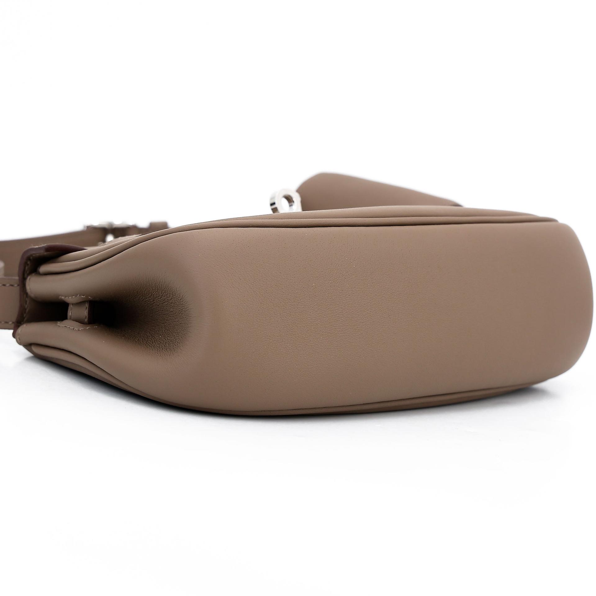 Brand New ( Rank N ) HERMÈS Kelly Moove Etoupe (18) Swift Palladium hardware W (2024) - 7