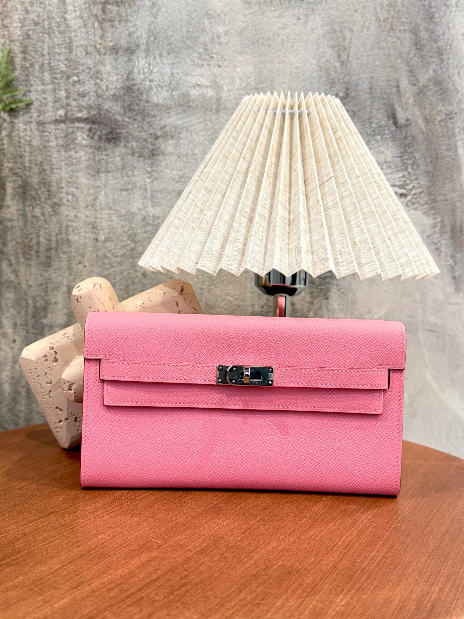ランク SA HERMÈS エルメス ケリートゥーゴー ローズコンフェッティ (1Q) エプソン シルバー金具 Y刻印 - 4
