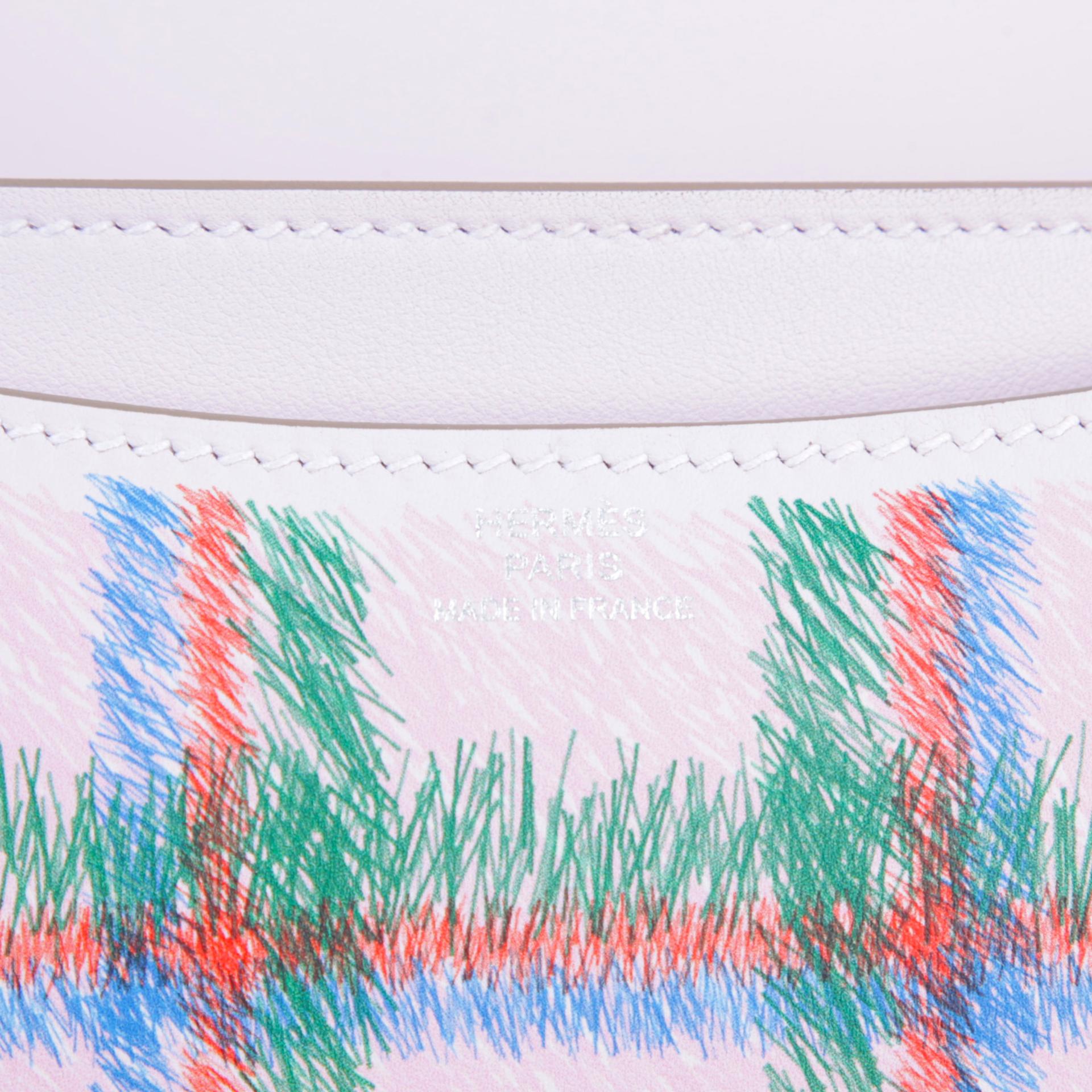 ランク N 新品 HERMÈS エルメス コンスタンス3 ミニ タータン モーヴペール (09) スイフト シルバー金具 K刻印 - 10