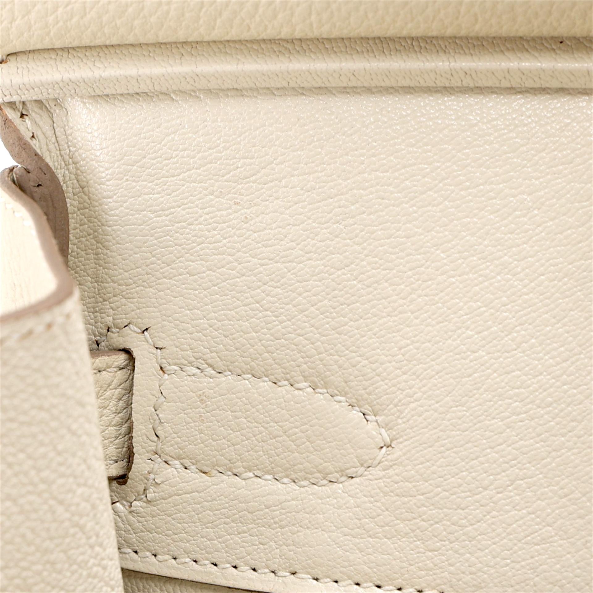 Unused ( Rank NS ) HERMÈS Birkin 30 Craie (10) Togo Gold hardware T (2015) - 17
