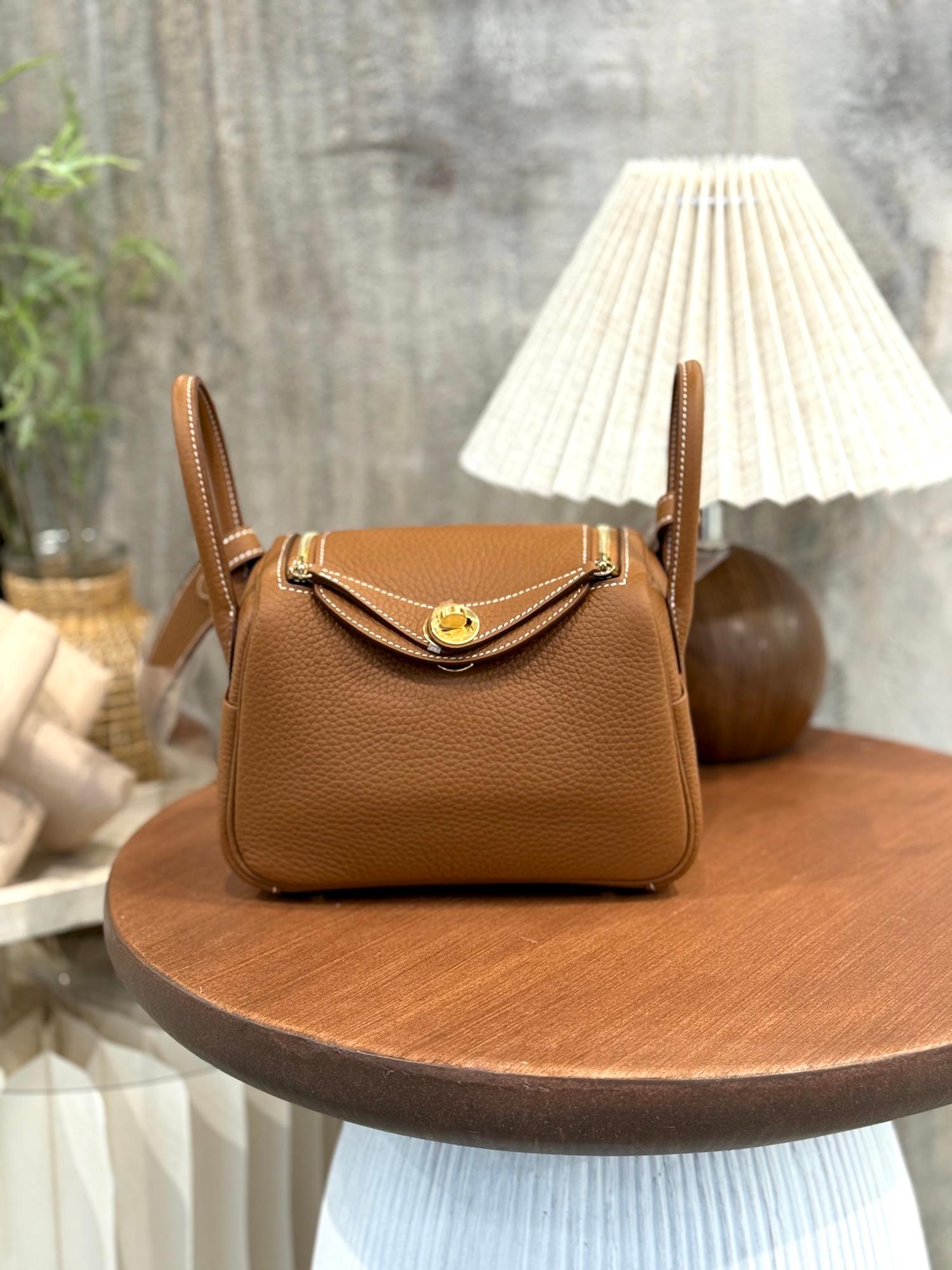 ランク N 新品 HERMÈS エルメス ミニリンディ2 ゴールド (37) トリヨン ゴールド金具 K刻印 - 4