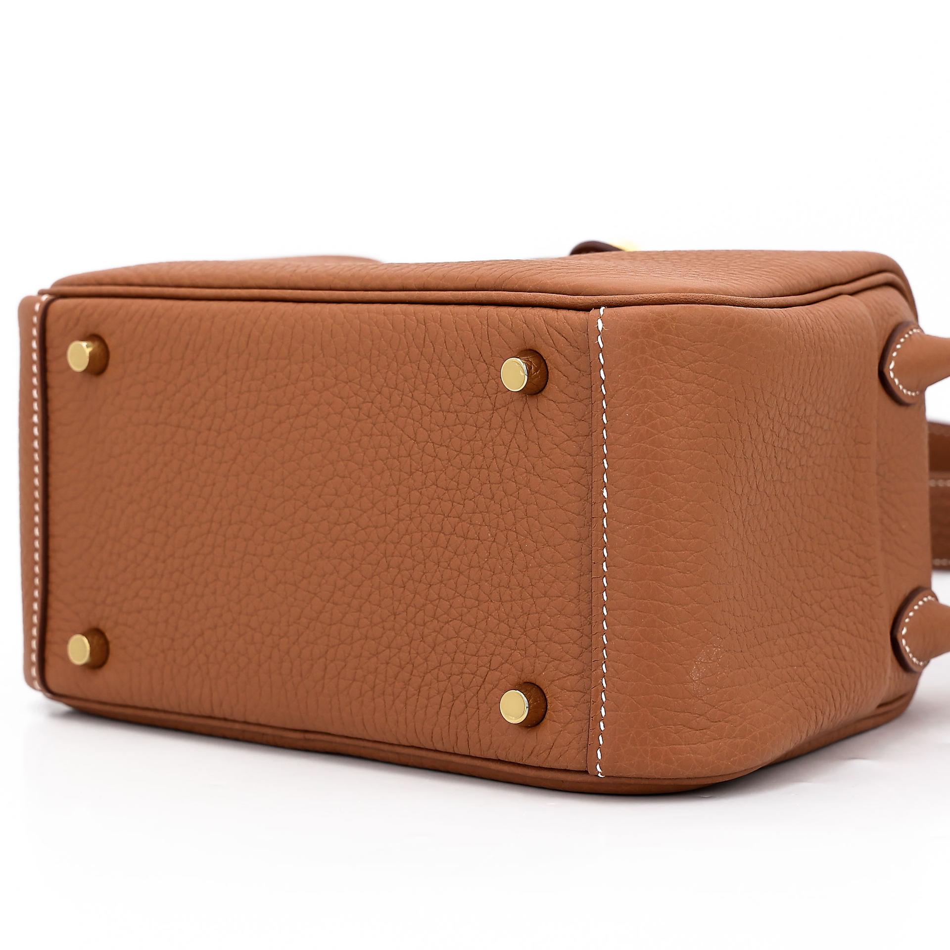 ランク N 新品 HERMÈS エルメス ミニリンディ2 ゴールド (37) トリヨン ゴールド金具 K刻印 - 6
