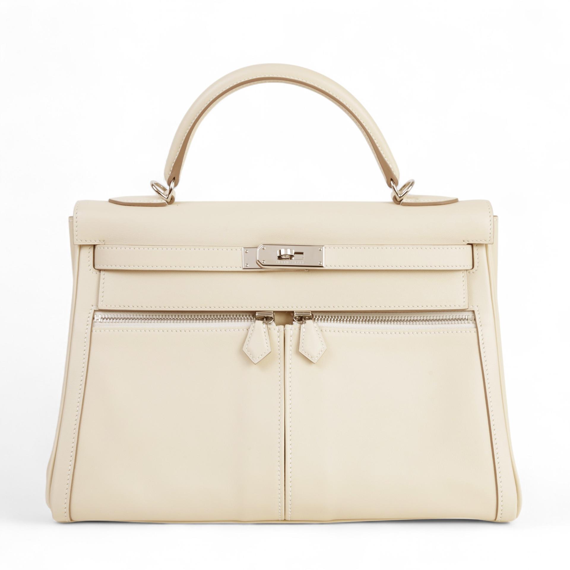 ランク SA  HERMÈS エルメス  ケリーラキ32　 クレ (10) スイフト シルバー金具 Z刻印 - 1