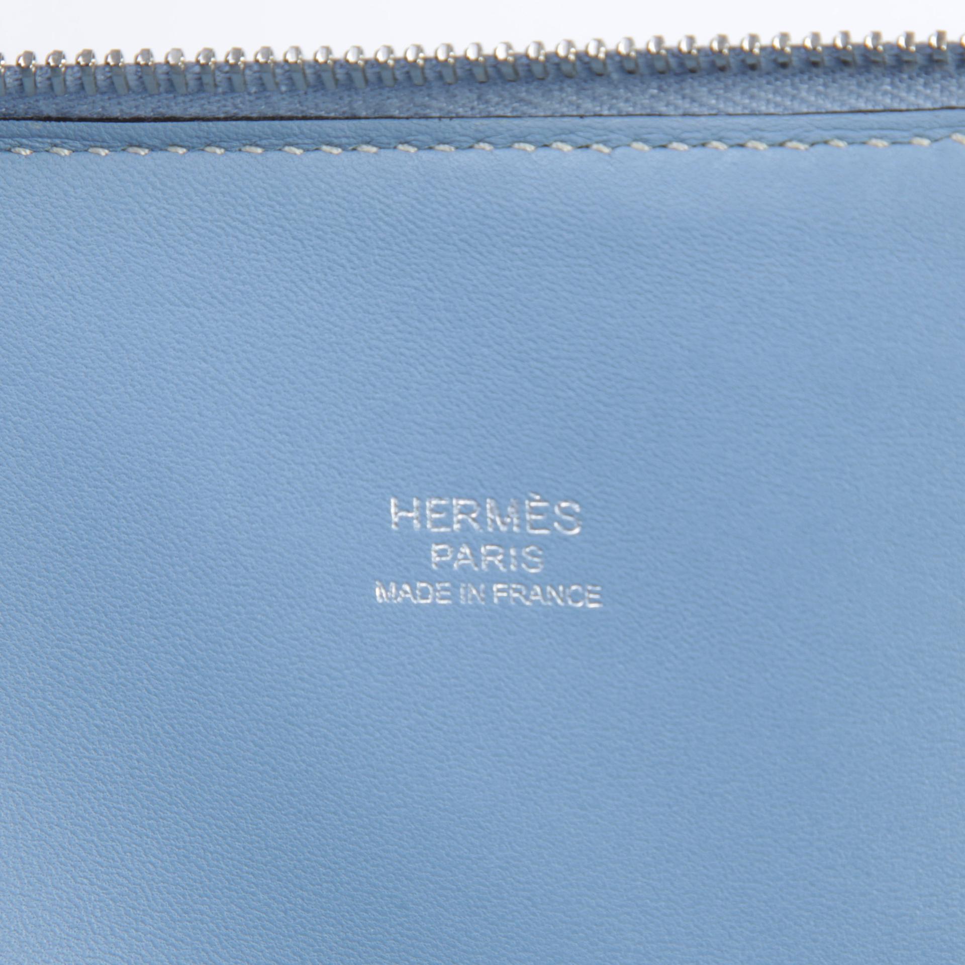 ランク A HERMÈS エルメス ボリード31 ブルーラン (J7) トリヨン シルバー金具 □Q刻印 - 10