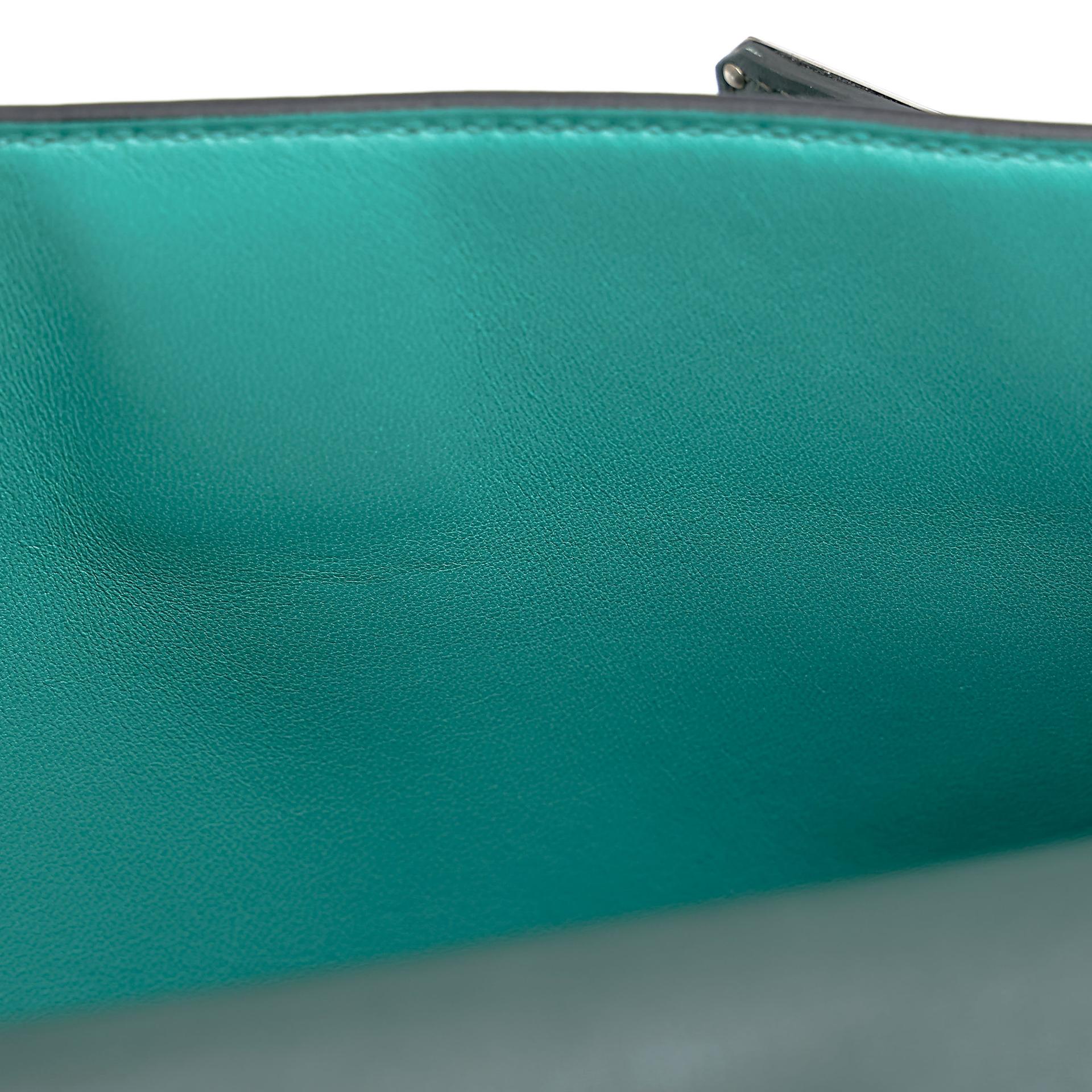ランク A HERMÈS エルメス ケリーダンス ヴェルソ ヴェールトロピカル (02) ヴェールヴェロン (U1) ジョナサン シルバー金具 U刻印 - 17