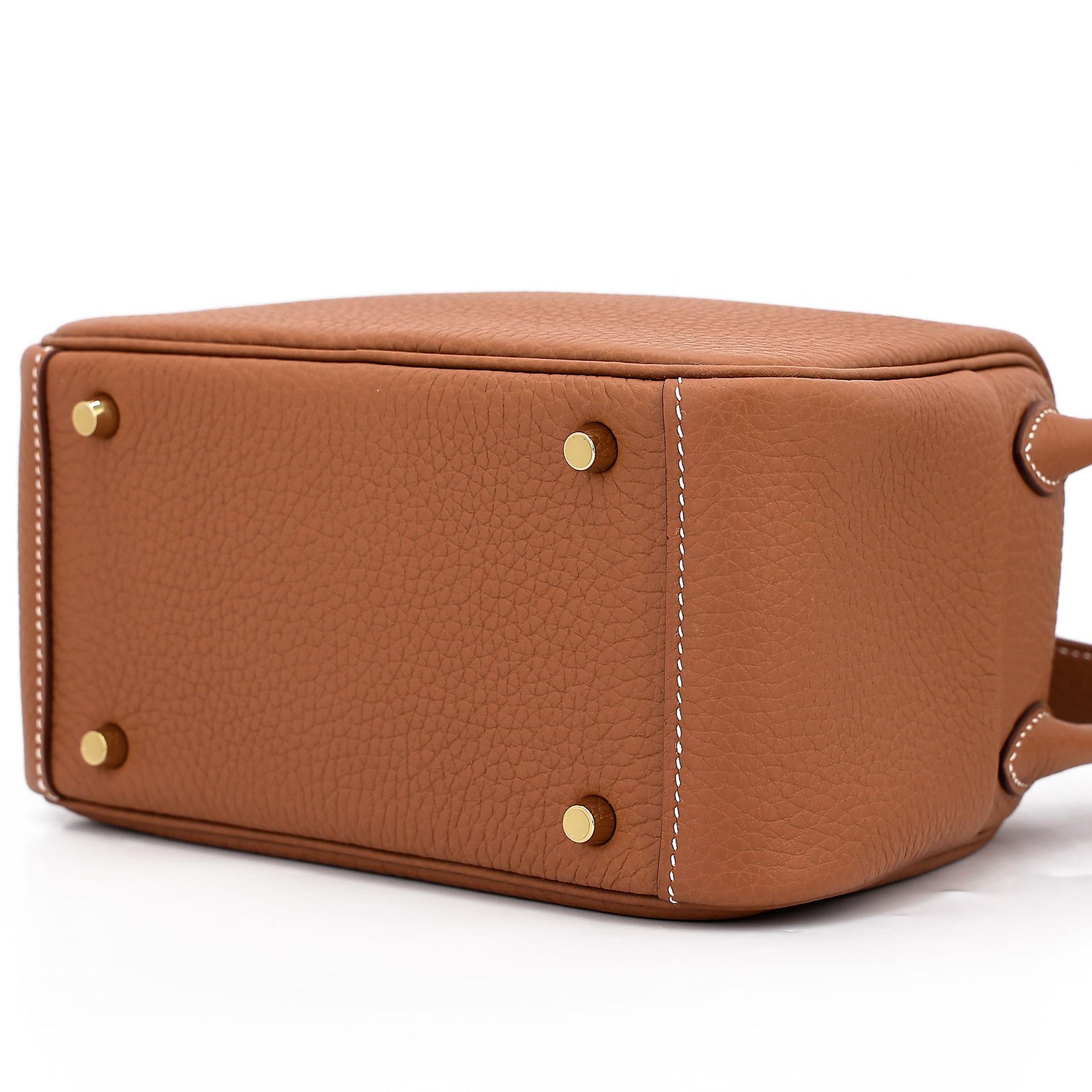 ランク N 新品 HERMÈS エルメス ミニリンディ2 ゴールド (37) トリヨン ゴールド金具 K刻印 - 8