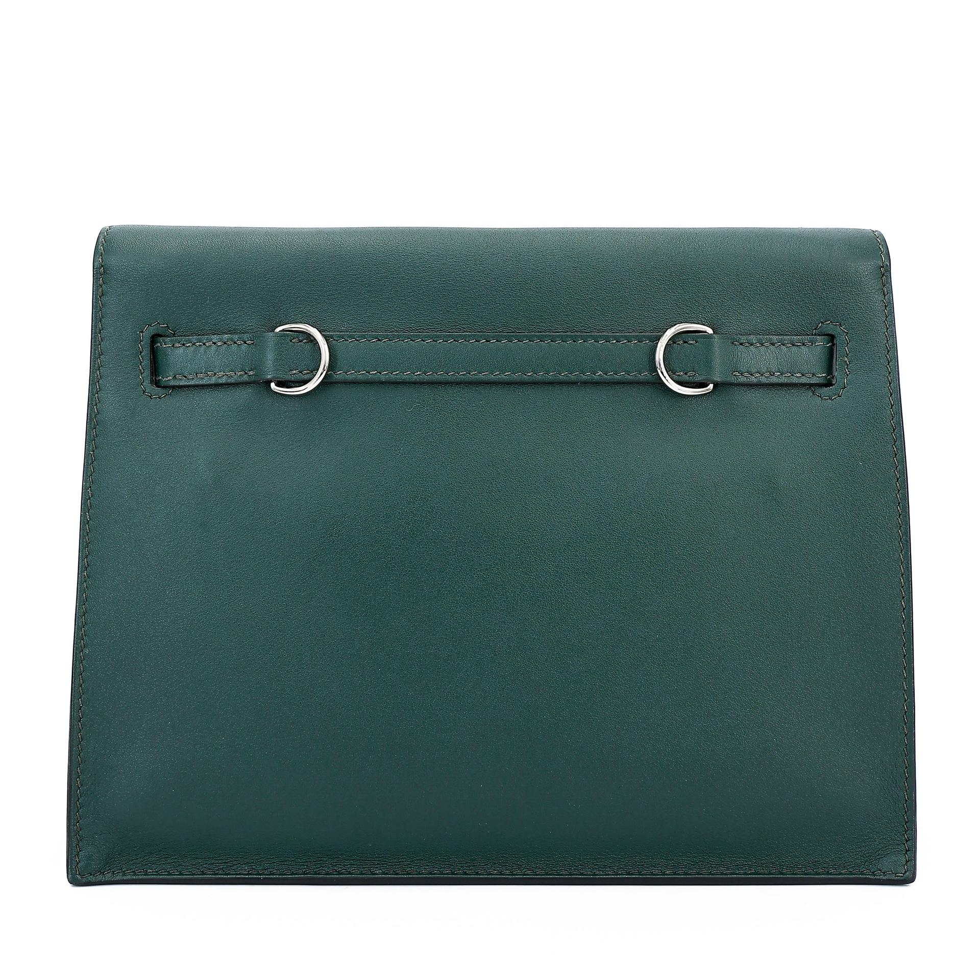 ランク A HERMÈS エルメス ケリーダンス ヴェルソ ヴェールトロピカル (02) ヴェールヴェロン (U1) ジョナサン シルバー金具 U刻印 - 2