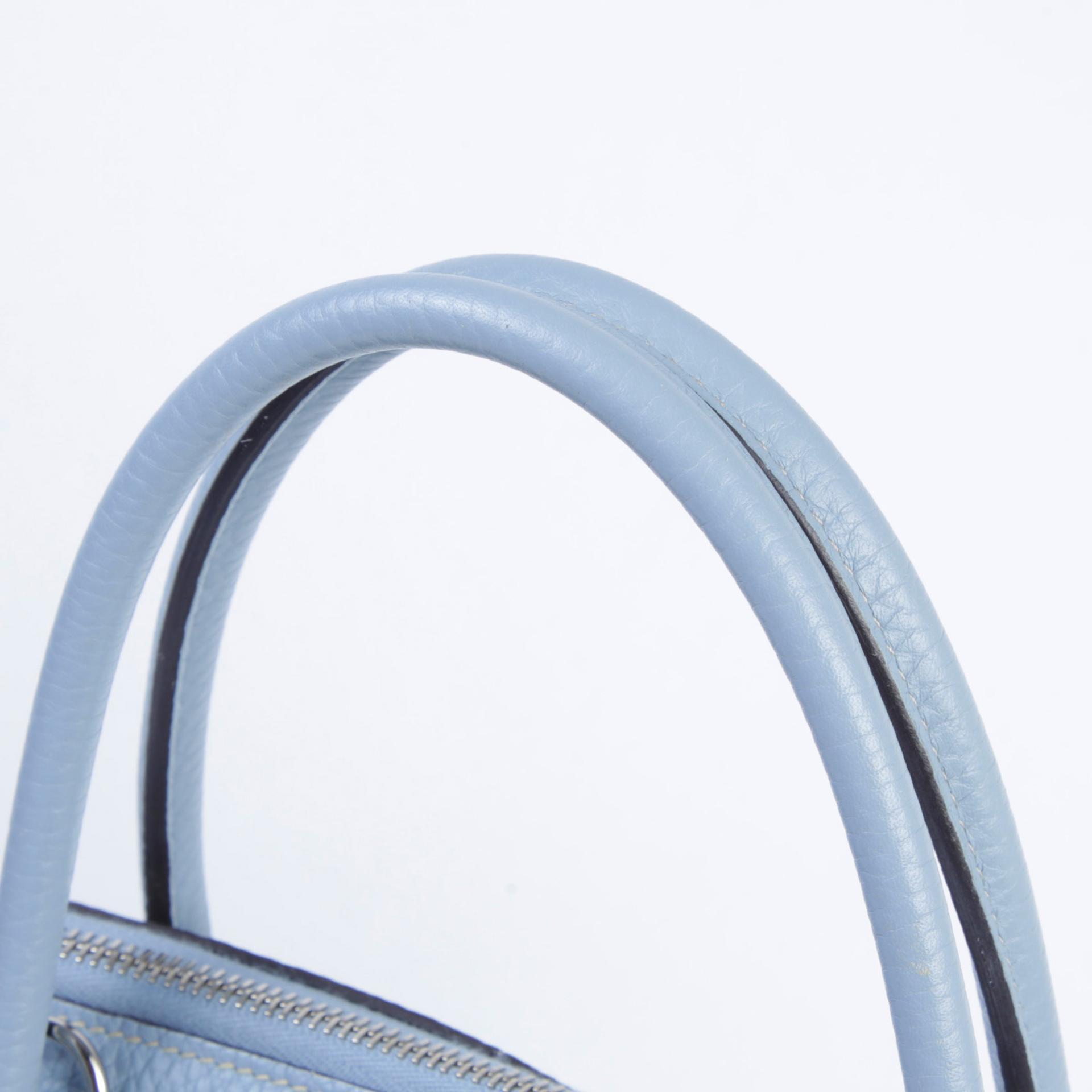 ランク A HERMÈS エルメス ボリード31 ブルーラン (J7) トリヨン シルバー金具 □Q刻印 - 3