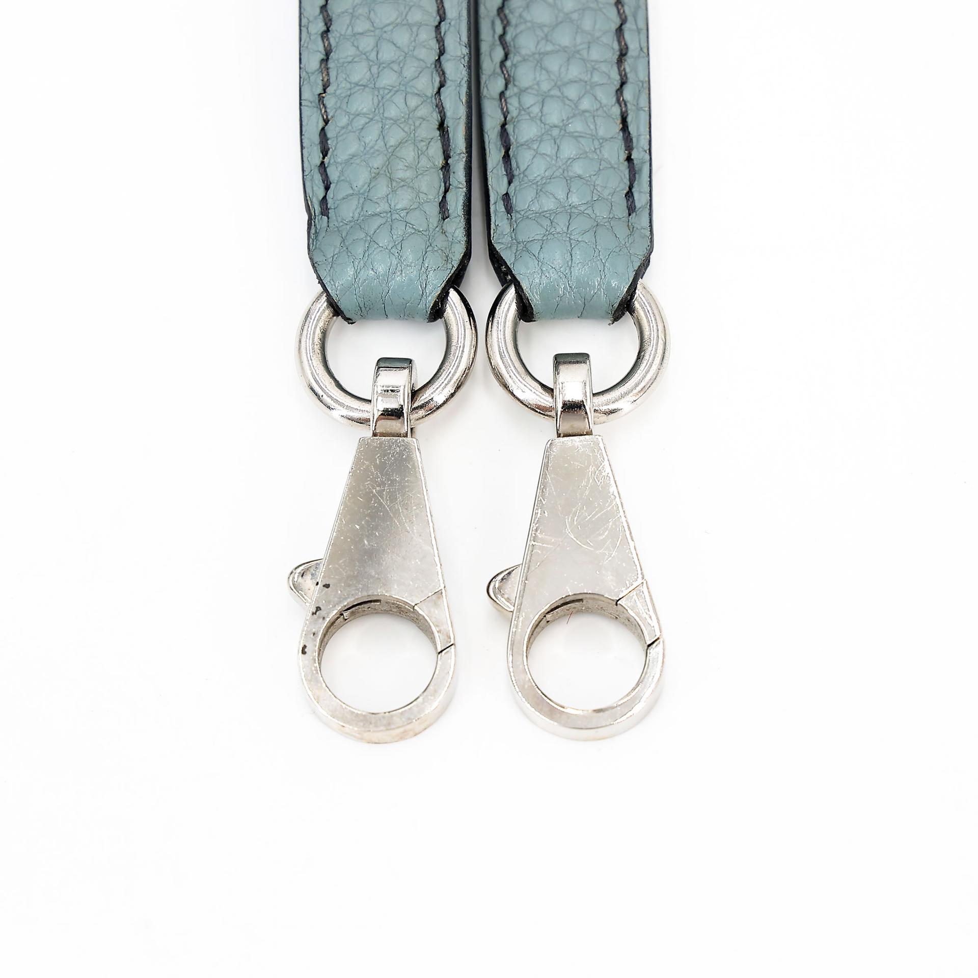 Very Good ( Rank A) HERMÈS Special Order Bolide 35 HSS Ciel (7G) Bleu Indigo (76) Clemence Palladium hardware Square N (2010) - 38
