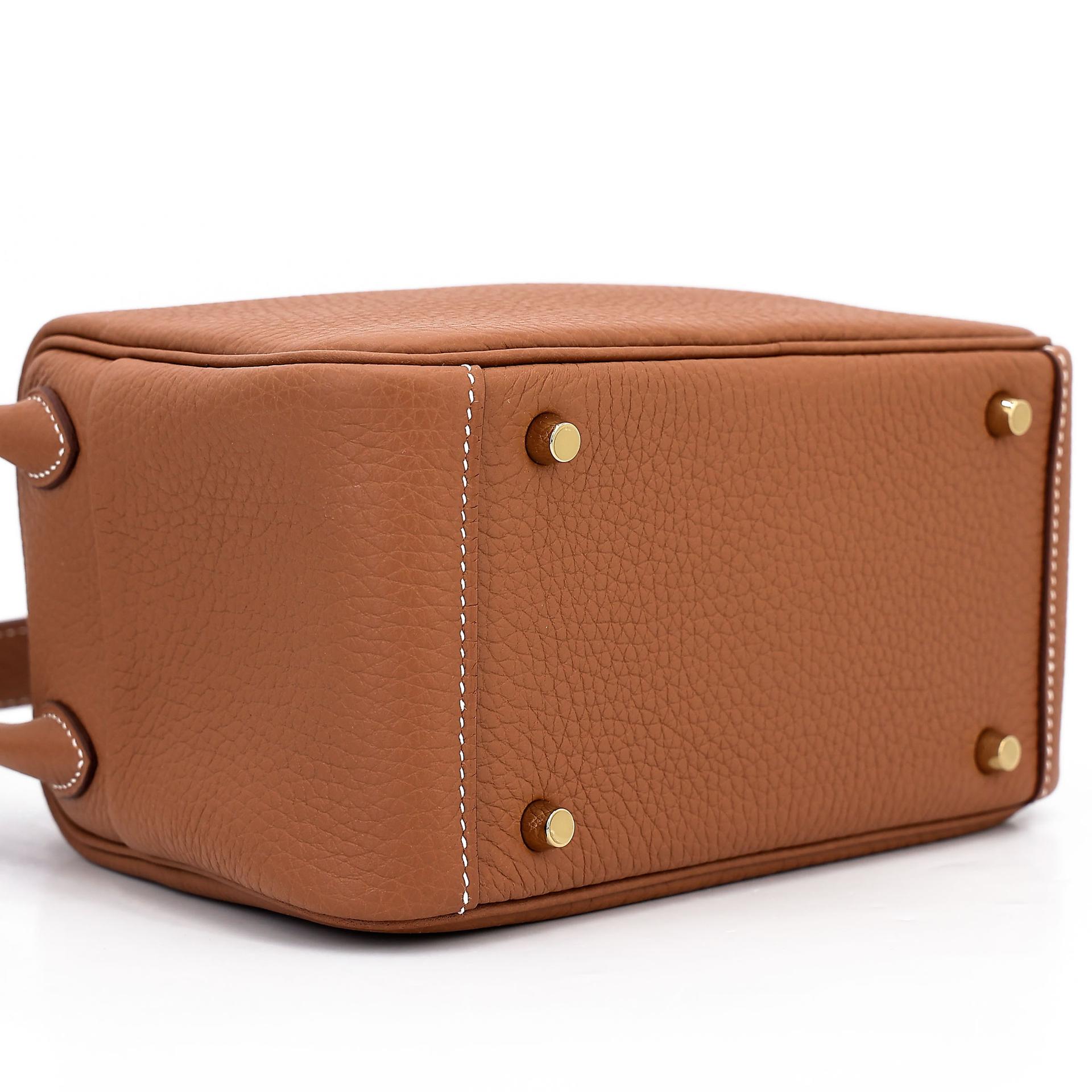 ランク N 新品 HERMÈS エルメス ミニリンディ2 ゴールド (37) トリヨン ゴールド金具 K刻印 - 9