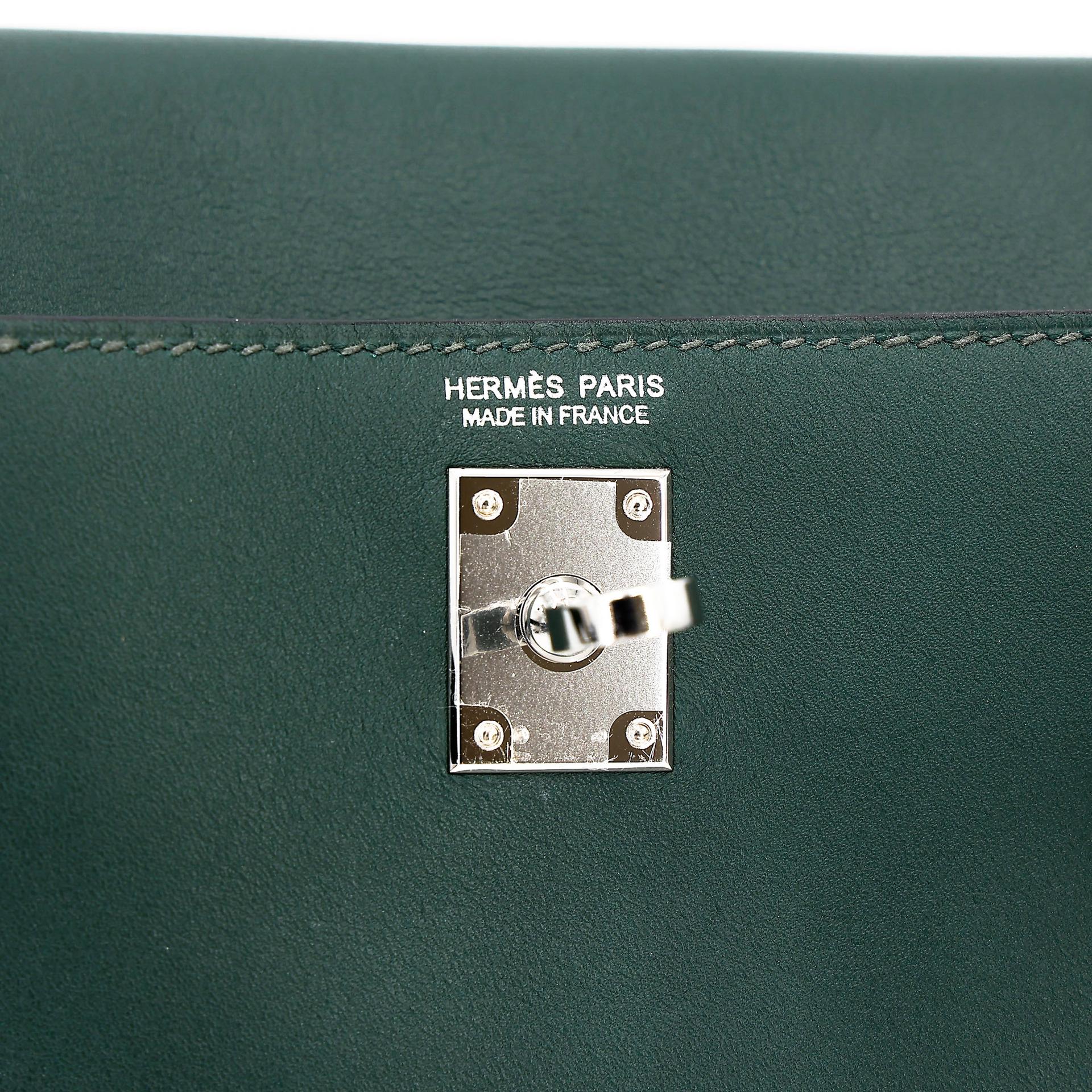 ランク A HERMÈS エルメス ケリーダンス ヴェルソ ヴェールトロピカル (02) ヴェールヴェロン (U1) ジョナサン シルバー金具 U刻印 - 15
