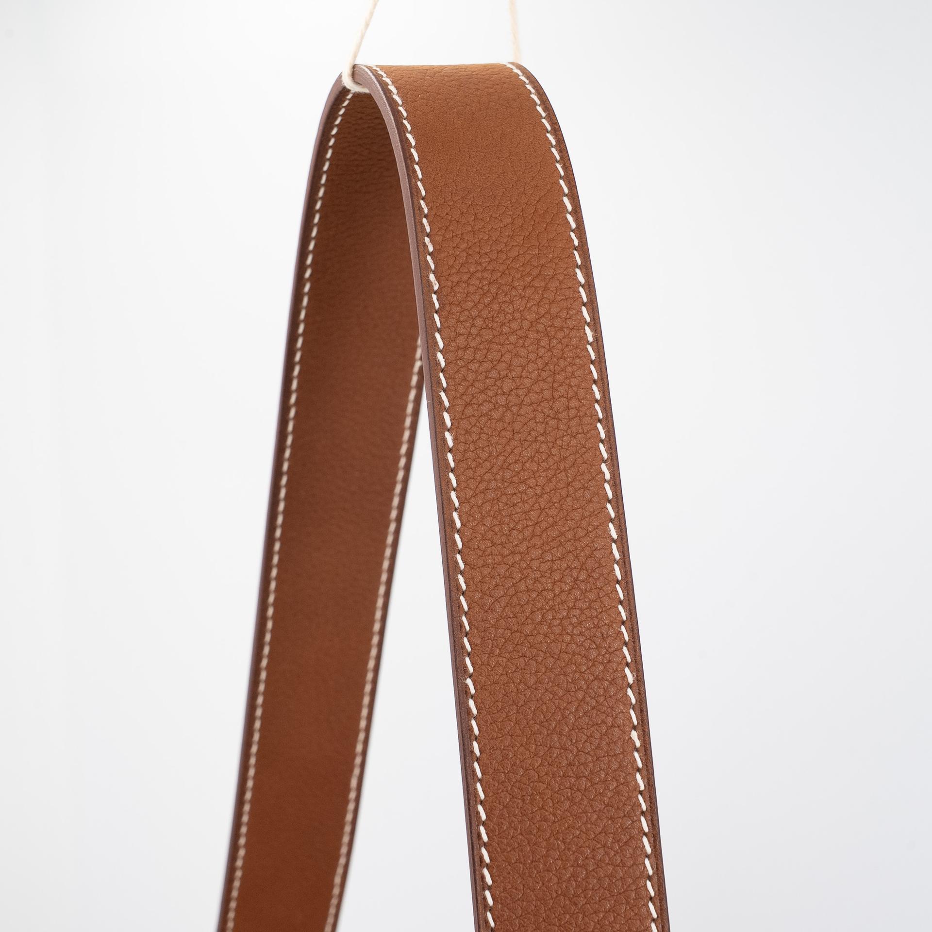 Brand New ( Rank N ) HERMÈS Kelly Messenger PM Fauve (34) Barenia Palladium hardware K (2025) - 5