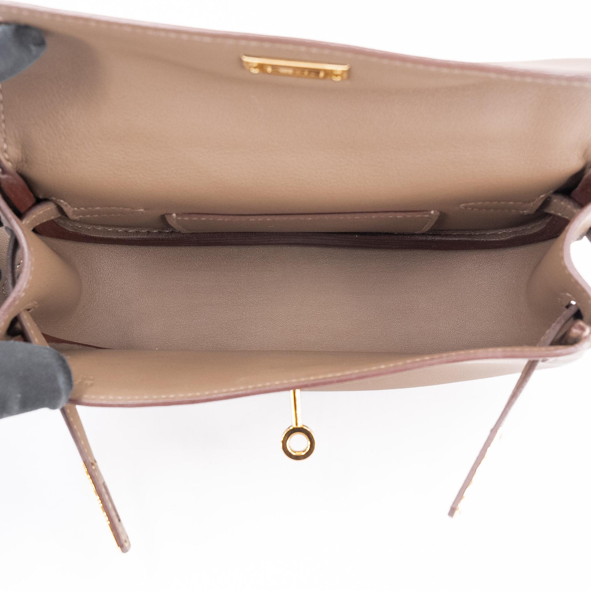 Excellent ( Rank SA ) HERMÈS Kelly Moove Etoupe (18) Swift Gold hardware B (2023) - 24