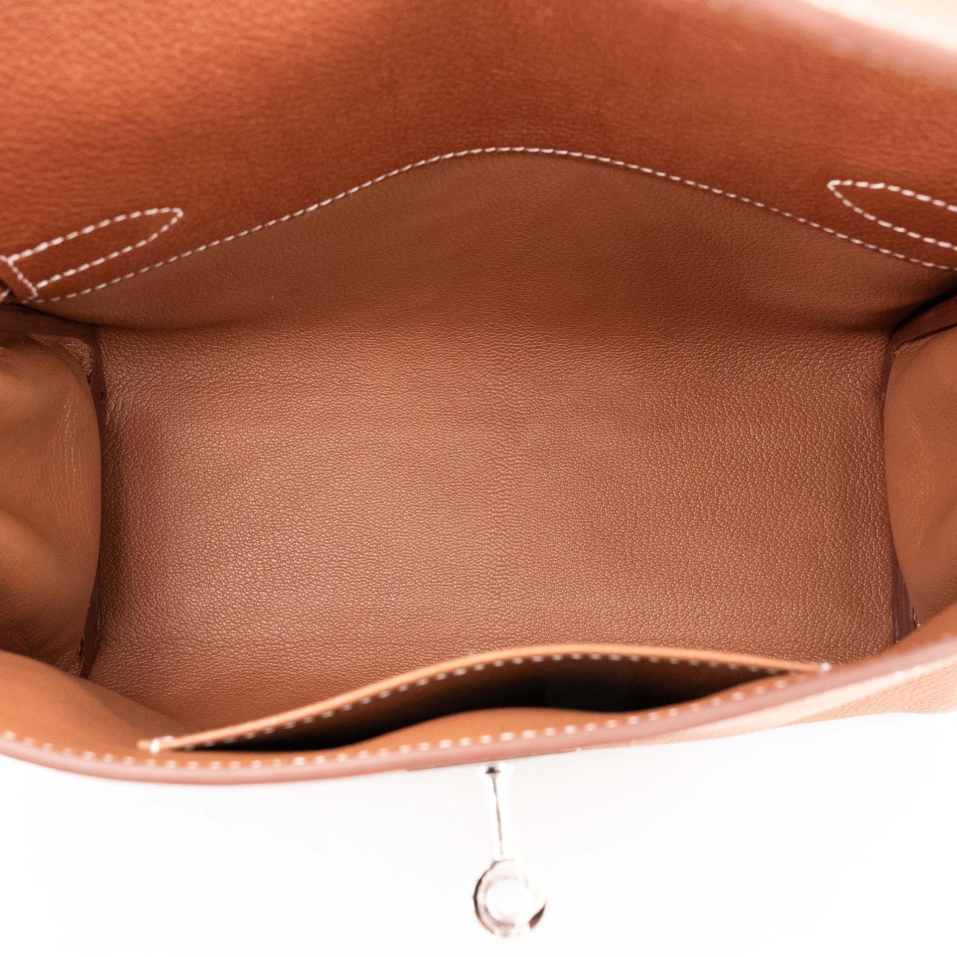 Brand New ( Rank N ) HERMÈS Kelly Messenger PM Fauve (34) Barenia Palladium hardware K (2025) - 18