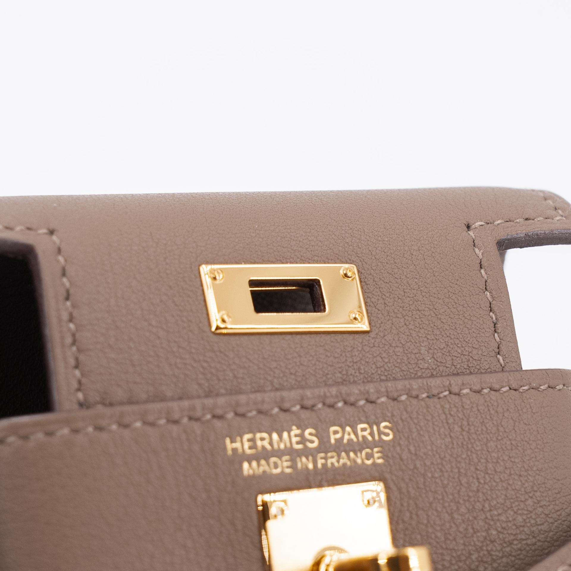 Excellent ( Rank SA ) HERMÈS Kelly Moove Etoupe (18) Swift Gold hardware B (2023) - 9