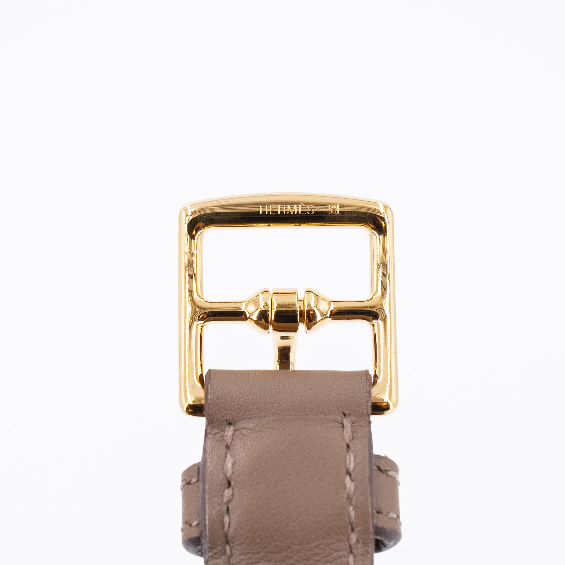 Excellent ( Rank SA ) HERMÈS Kelly Moove Etoupe (18) Swift Gold hardware B (2023) - 27
