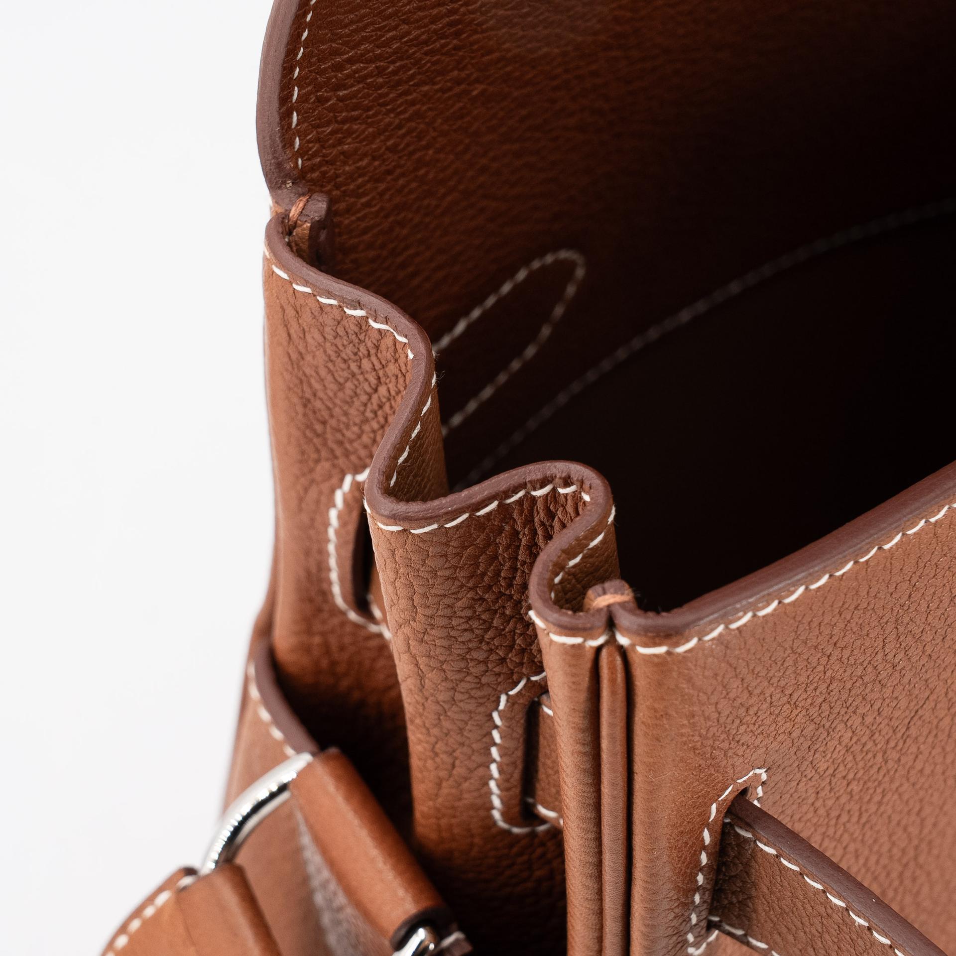 Brand New ( Rank N ) HERMÈS Kelly Messenger PM Fauve (34) Barenia Palladium hardware K (2025) - 13