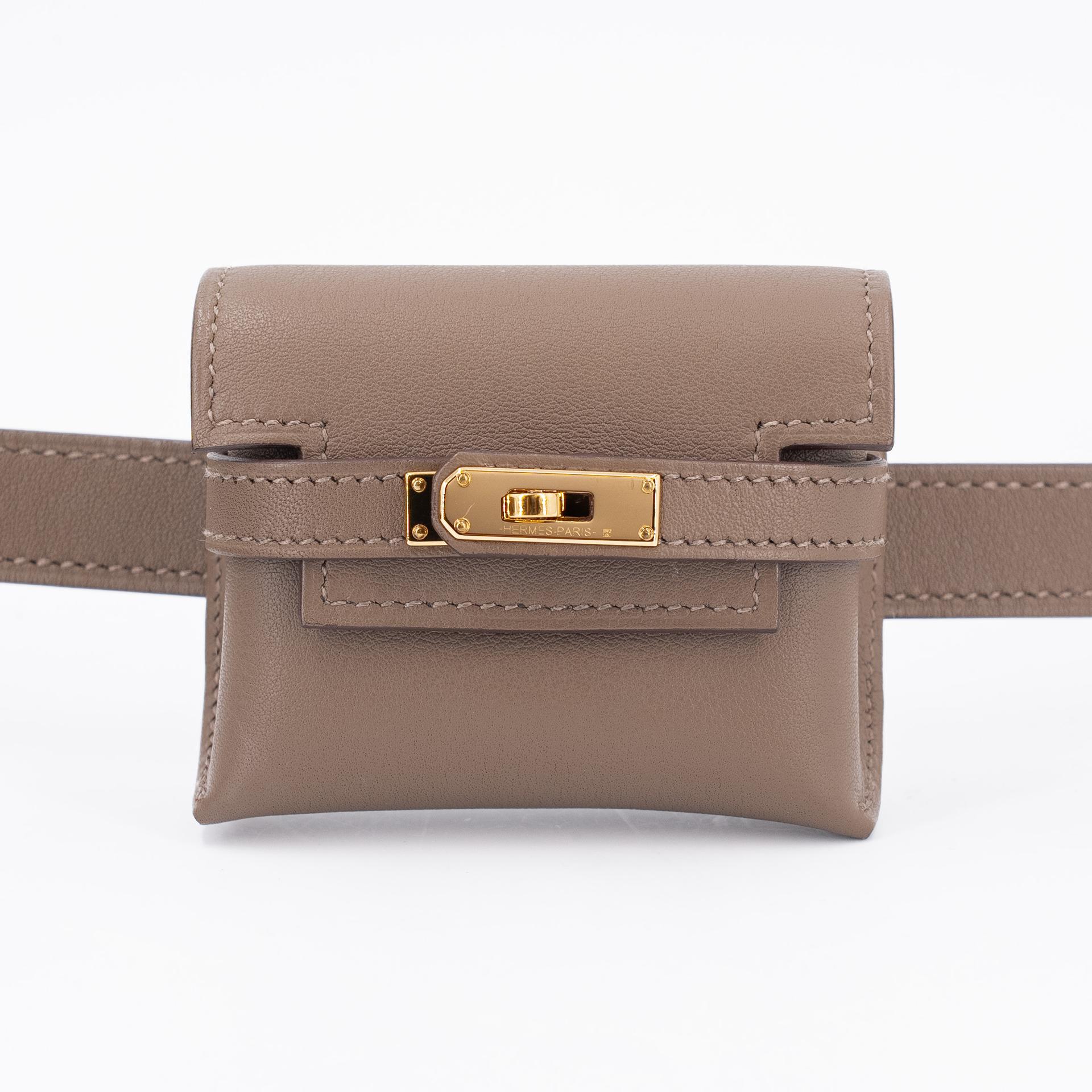 Excellent ( Rank SA ) HERMÈS Kelly Moove Etoupe (18) Swift Gold hardware B (2023) - 6
