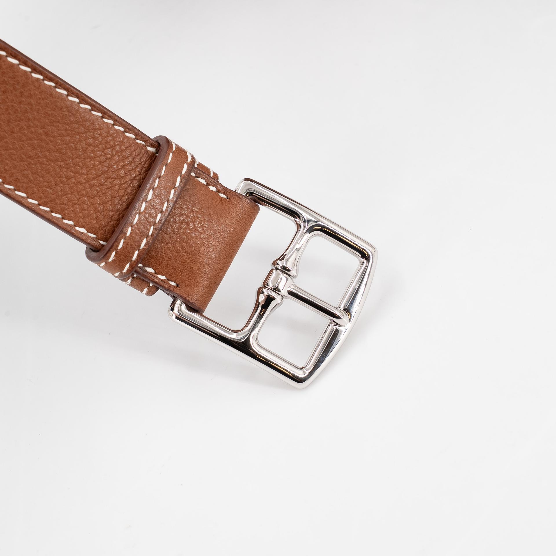 Brand New ( Rank N ) HERMÈS Kelly Messenger PM Fauve (34) Barenia Palladium hardware K (2025) - 16